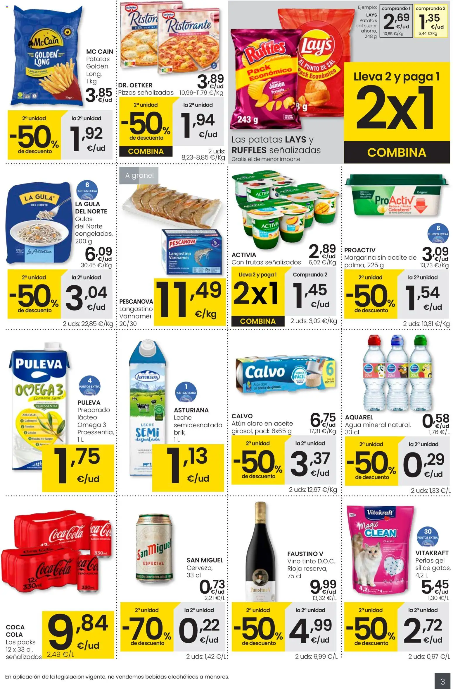 Eroski -  Aliprox │ válido desde el 30.10.2025 | Página: 3 | Productos: Δοχείο φοντί, Vino, Aceite de girasol, Margarina