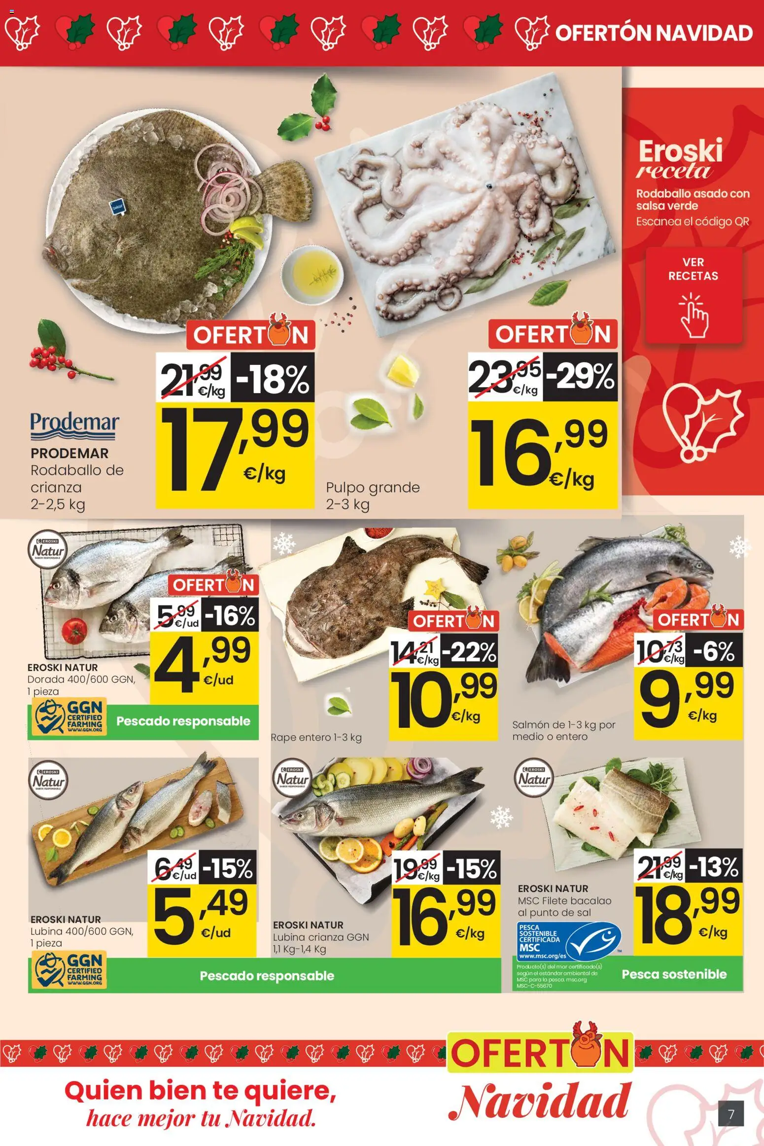 Eroski - Center │ válido desde el 18.12.2025 | Página: 7 | Productos: Pescado, Té, Filete