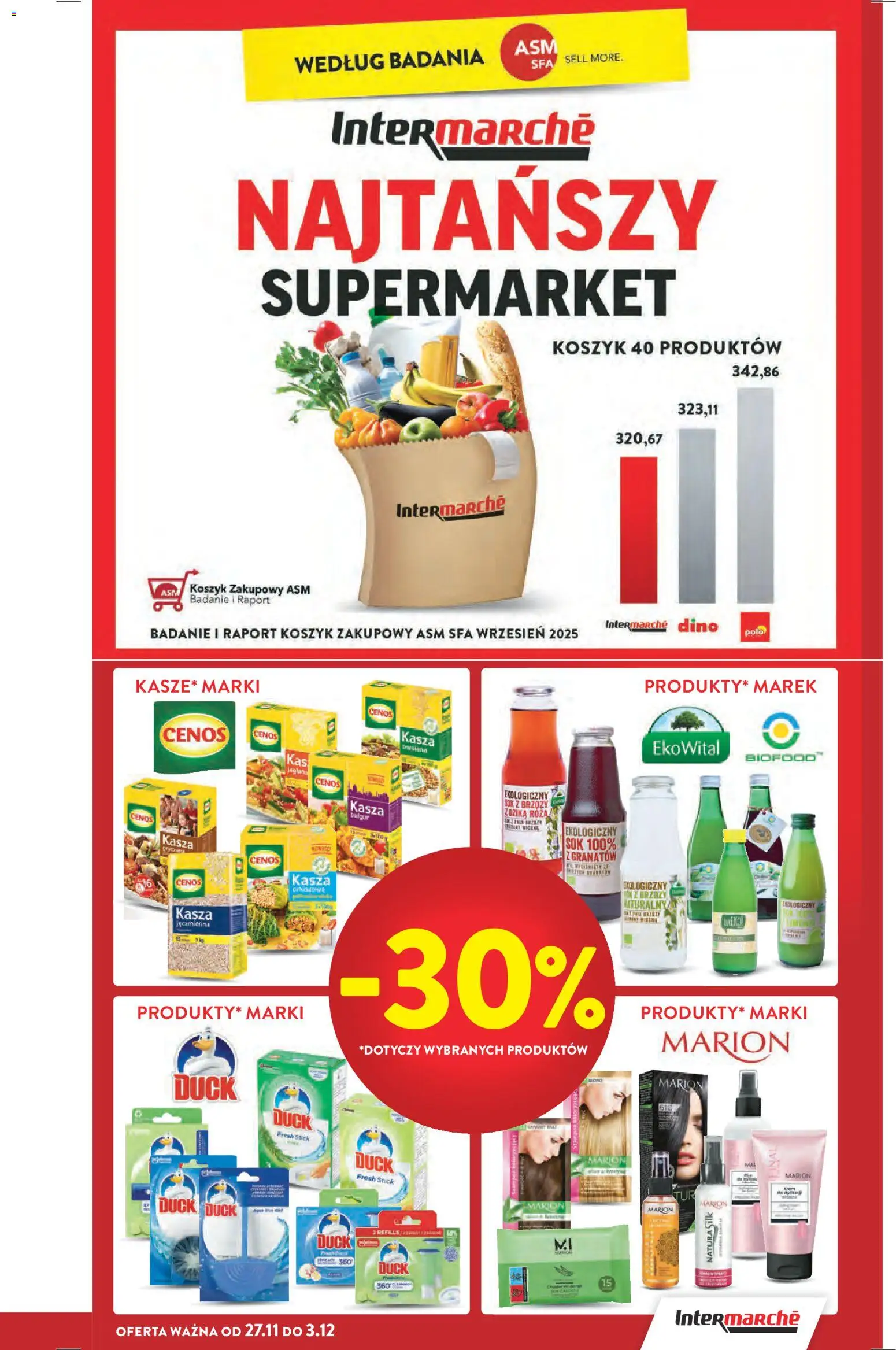 Intermarche Black Friday od 27.11.2025 | Strona: 10 | Produkty: Sok z brzozy, Kasza, Owsiana, Sok