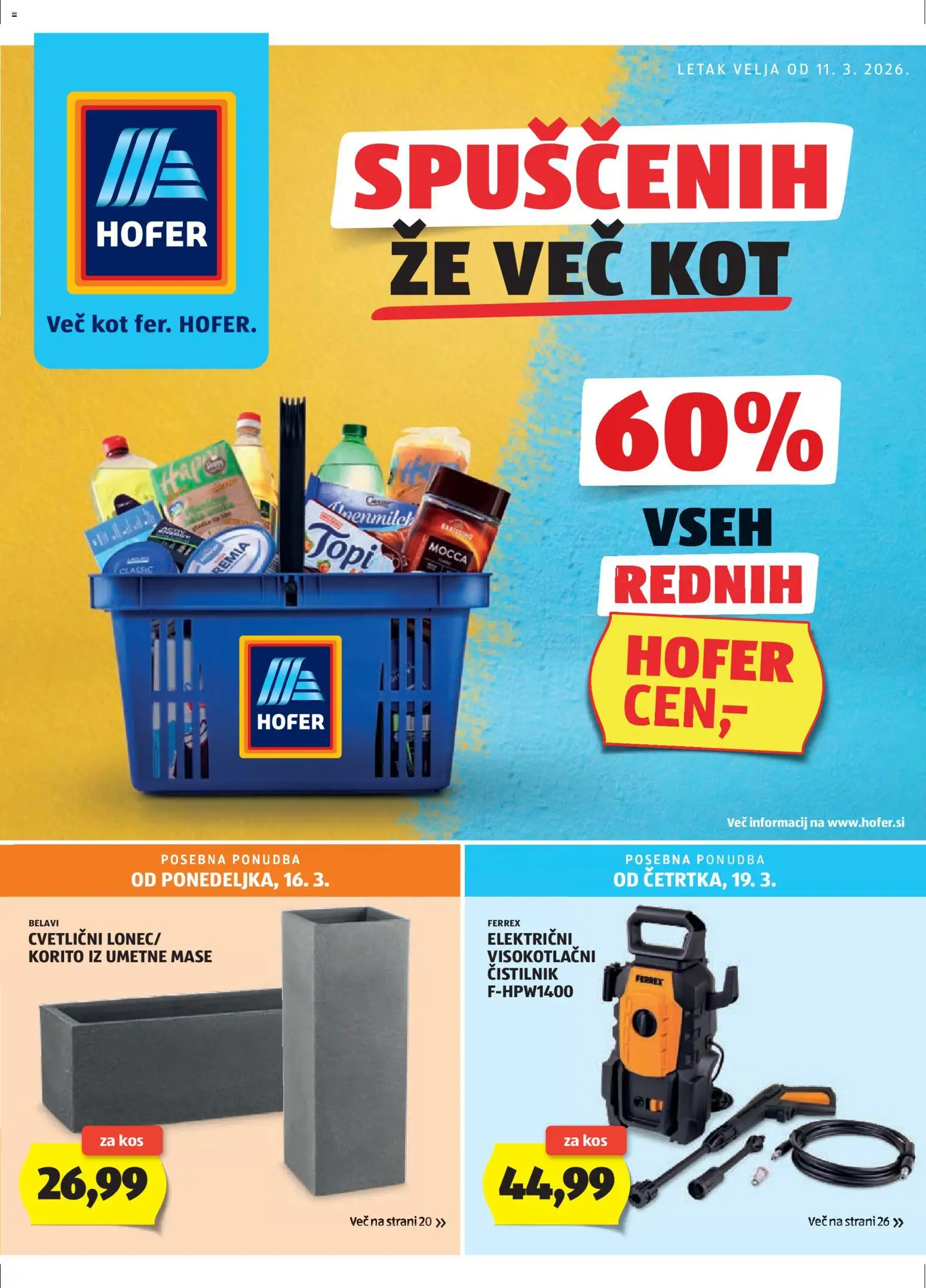 Hofer SI katalog | vrijedi od 11.03.2026 | Stranica: 1