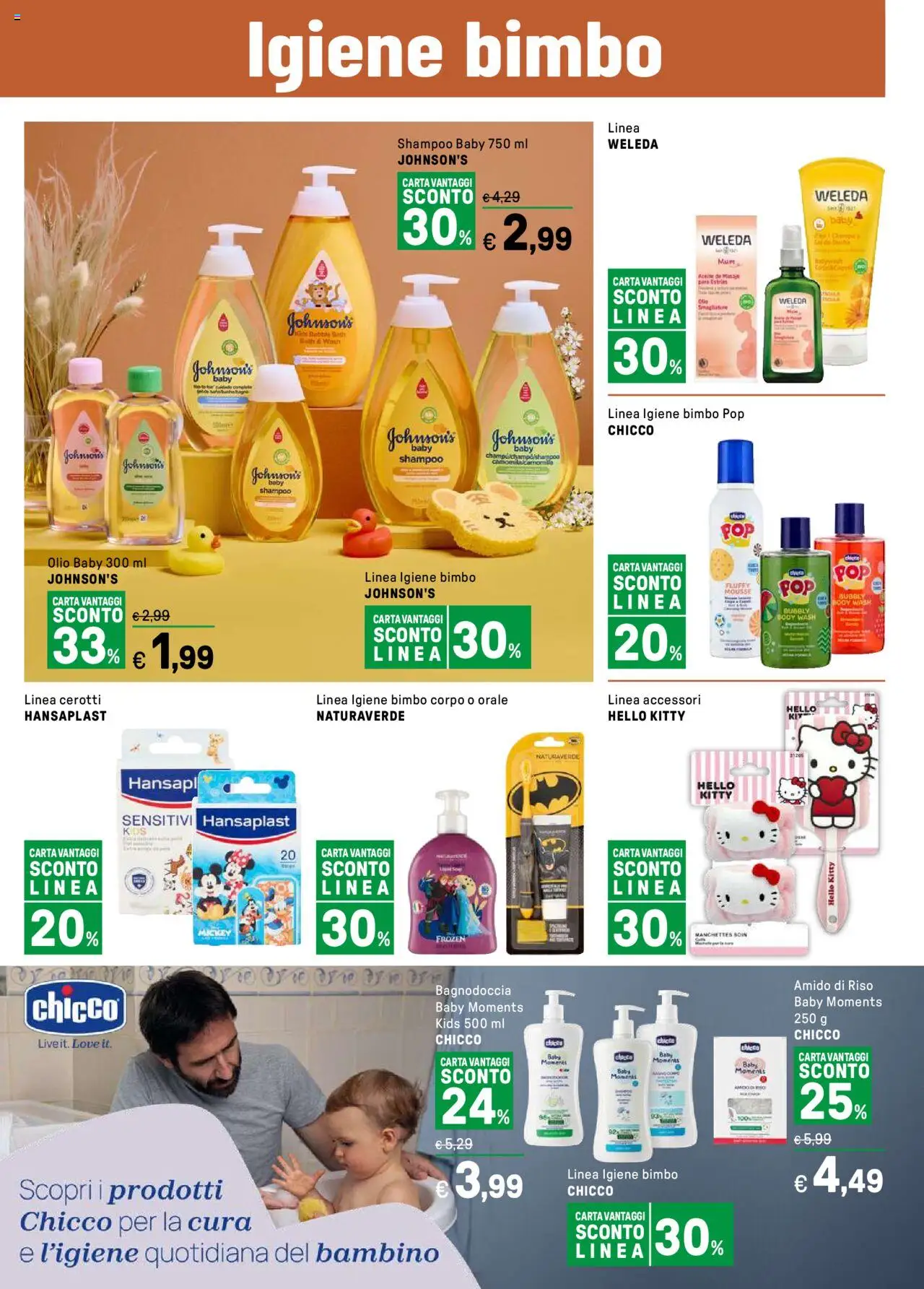 Volantino Iper del 15.09.2025 | Pagina: 18 | Prodotti: Shampoo, Cerotti, Olio, Body