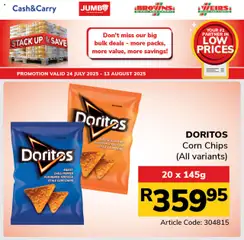 Jumbo Refreshments Specials │ valid from 24.07.2025 | Page: 9 | Products: Corn, Cheese, Pepper, Chilli