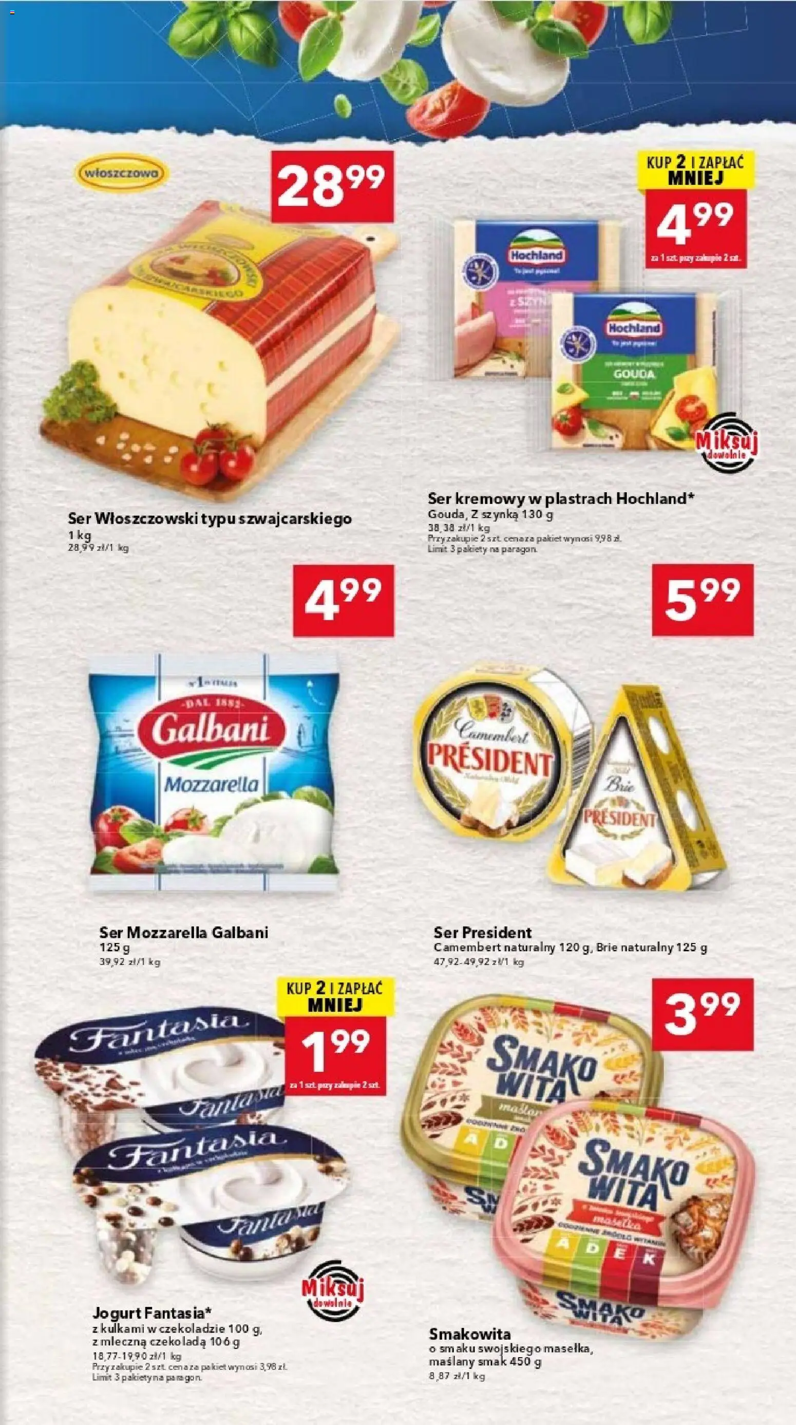 Lewiatan gazetka - Katowice od 12.02.2026 | Strona: 5 | Produkty: Szynka, Ser, Jogurt, Mozzarella