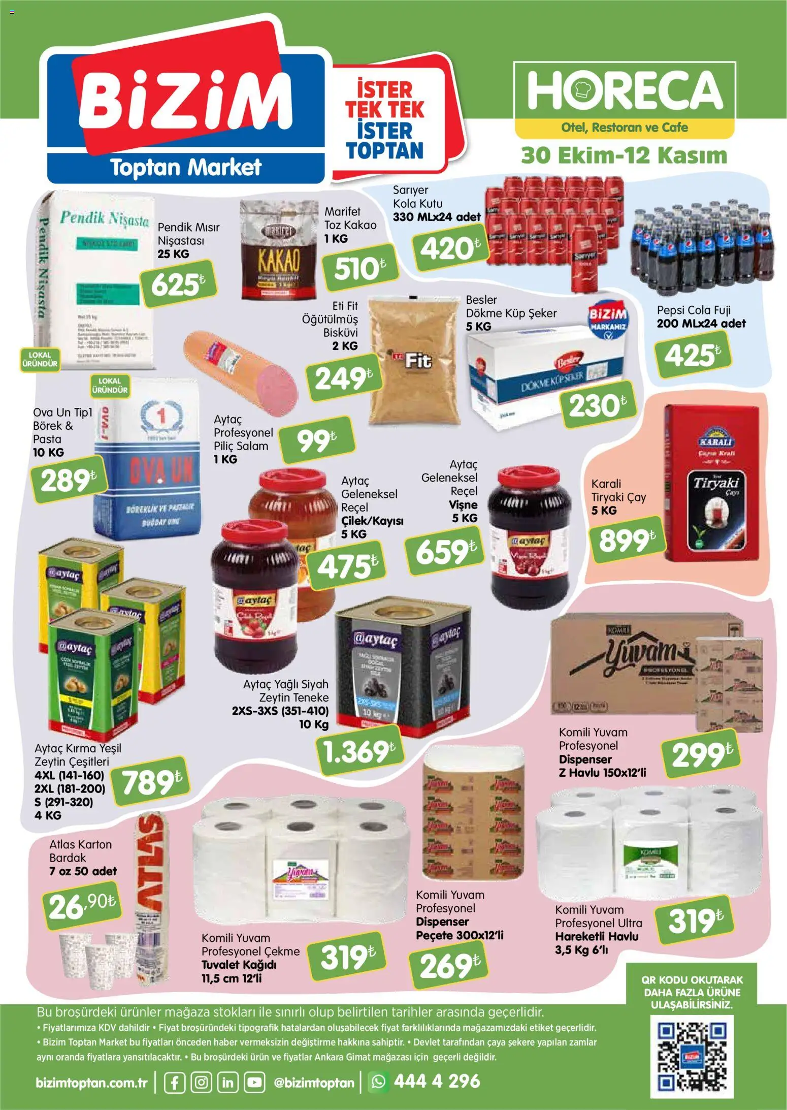Bizim Toptan - Horeca kataloğu - 30.10.2025 tarihinden itibaren geçerlidir | Sayfa: 2 | Ürünler: Tuvalet, Çay, Piliç, Zeytin