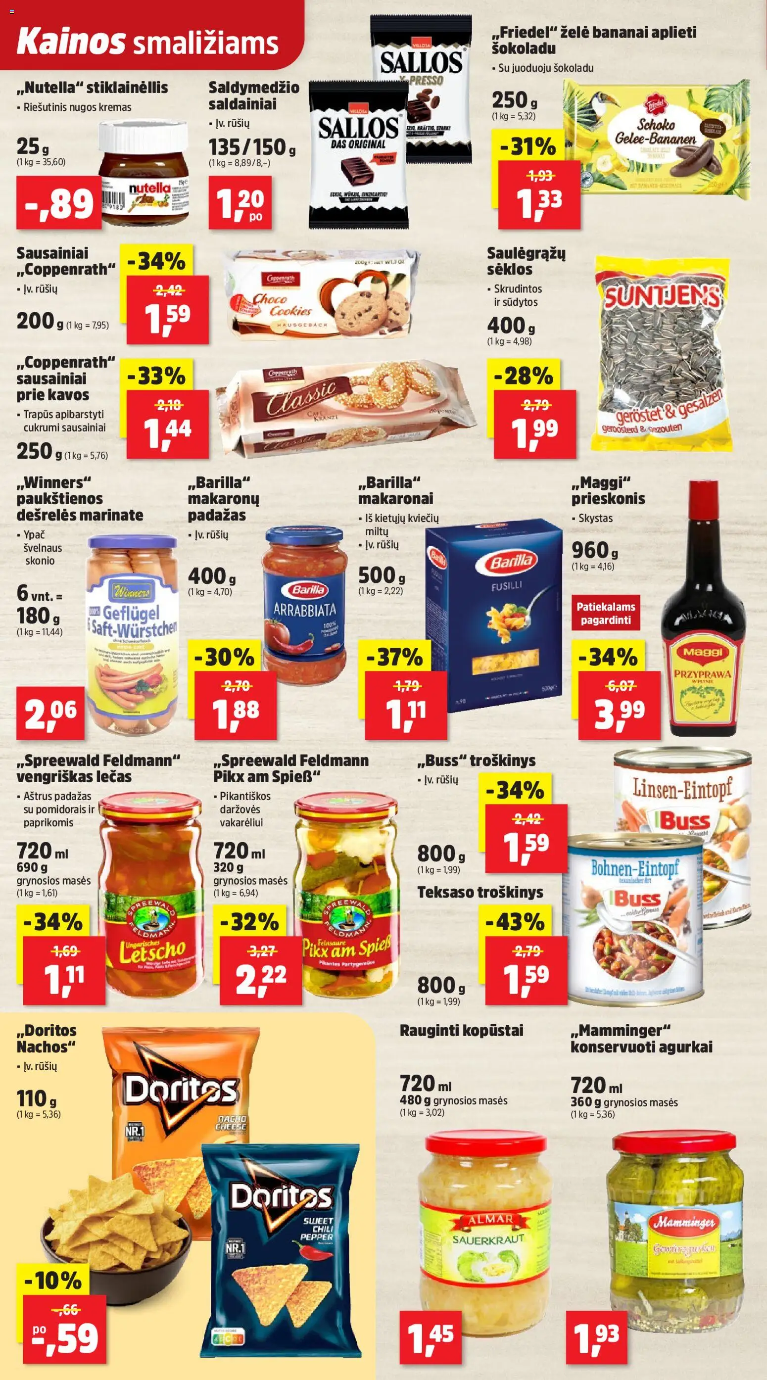 Thomas Philipps akcijos nuo 15.12.2025 | Puslapis: 14 | Prekių: Agurkai, Sėklos, Dešrelės, Bananai