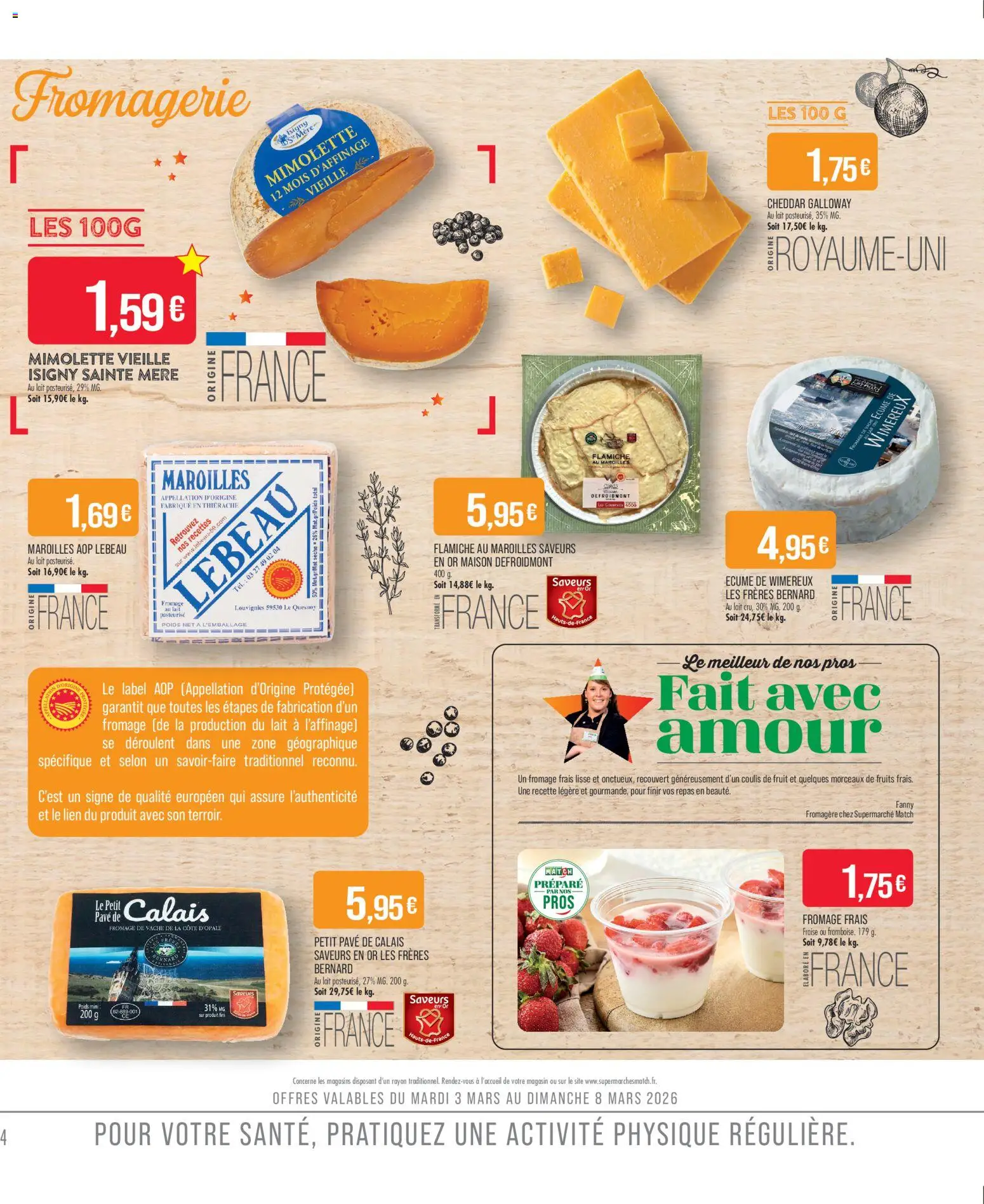 {H1} | Page: 6 | Produits: Fraise, Framboise, Poids, Lait