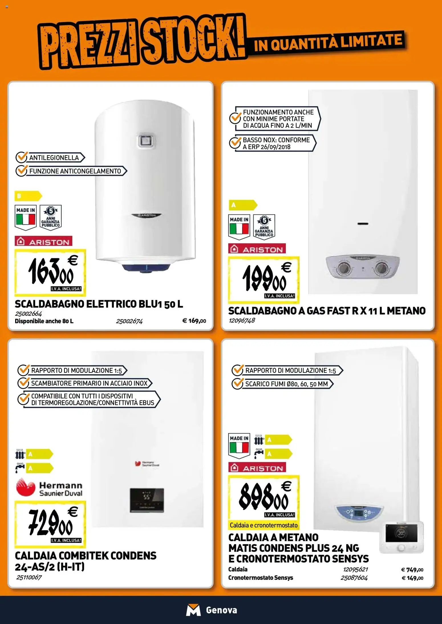 Volantino TECNOMAT del 22.01.2026 | Pagina: 7 | Prodotti: Scaldabagno, Caldaia, Acqua