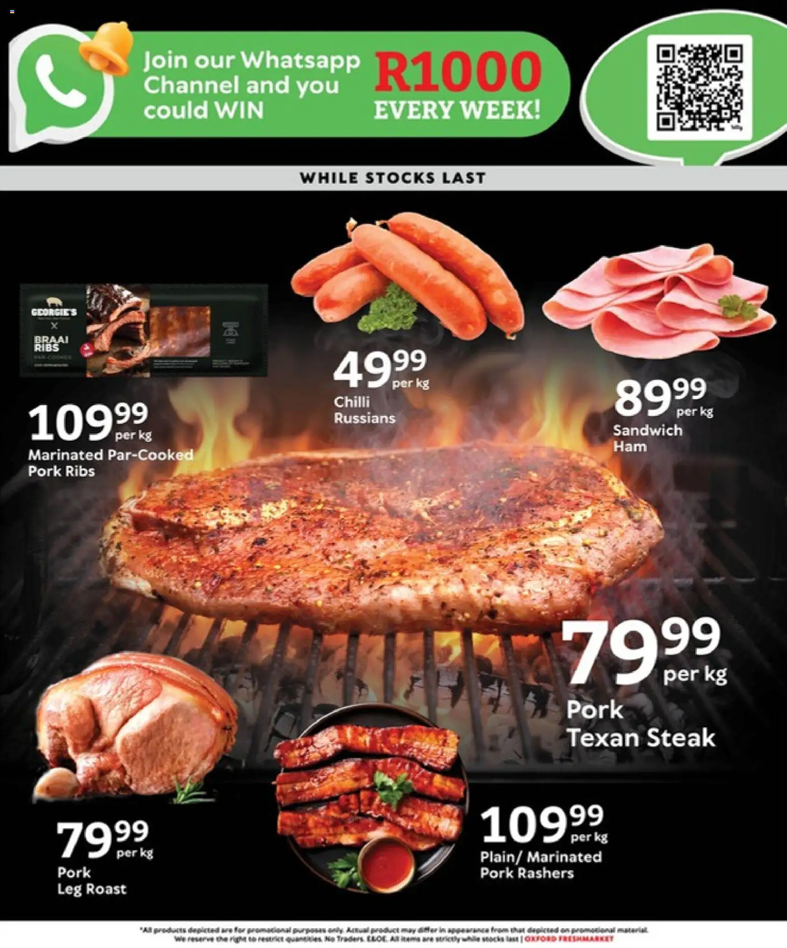 New Oxford Freshmarket catalogue – valid from 22.04.2026 | Page: 5 | Products: Steak, Ribs, Pork, Chilli