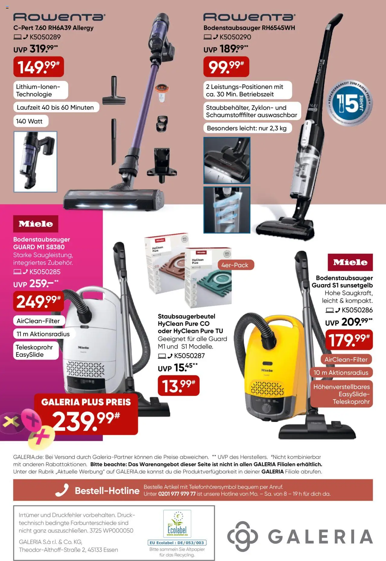 Galeria Karstadt Kaufhof Prospekt 	 – gültig ab 10.09.2025 | Seite: 32 | Produkte: Miele