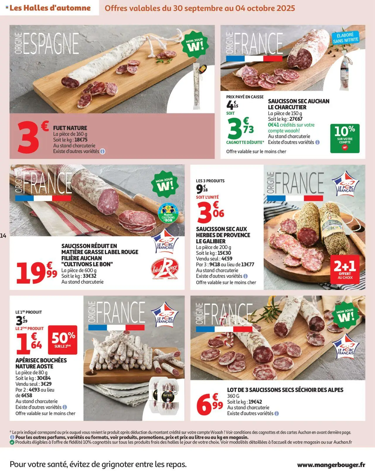 {H1} | Page: 14 | Produits: Saucisson, Séchoir, Herbes de provence, Porc