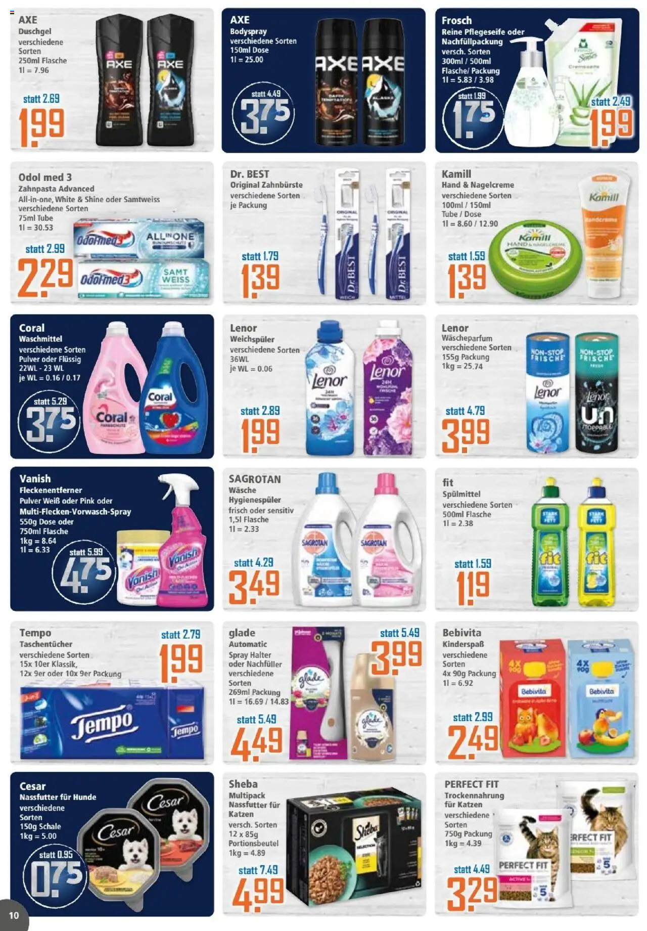 Klaas & Kock Prospekt – gültig ab 06.10.2025 | Seite: 10 | Produkte: Lenor, Sheba, Zahnbürste, Fleckenentferner