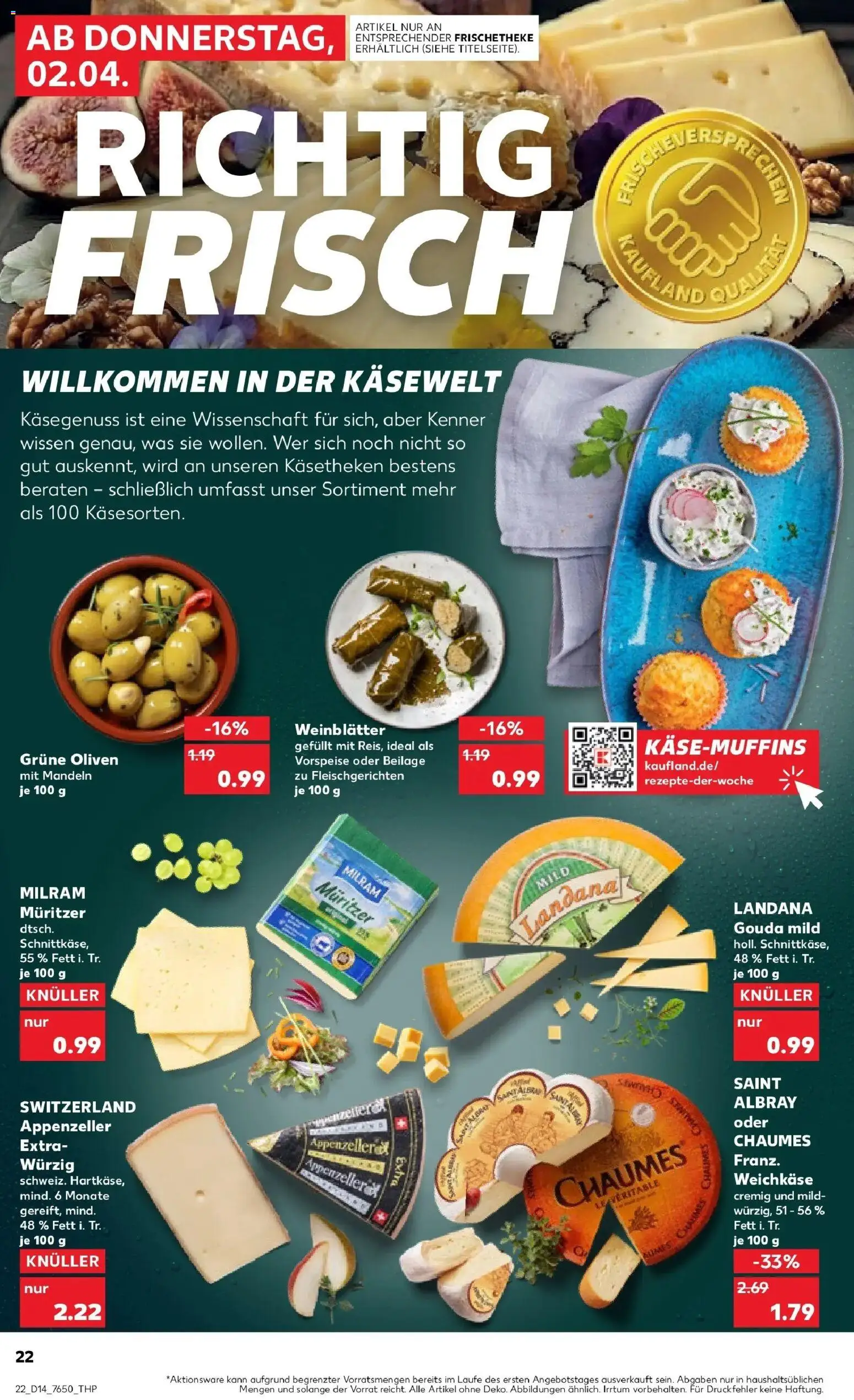 Kaufland Prospekt Münsingen	 – gültig ab 30.03.2026 | Seite: 36 | Produkte: Gouda, Mandeln, Milram