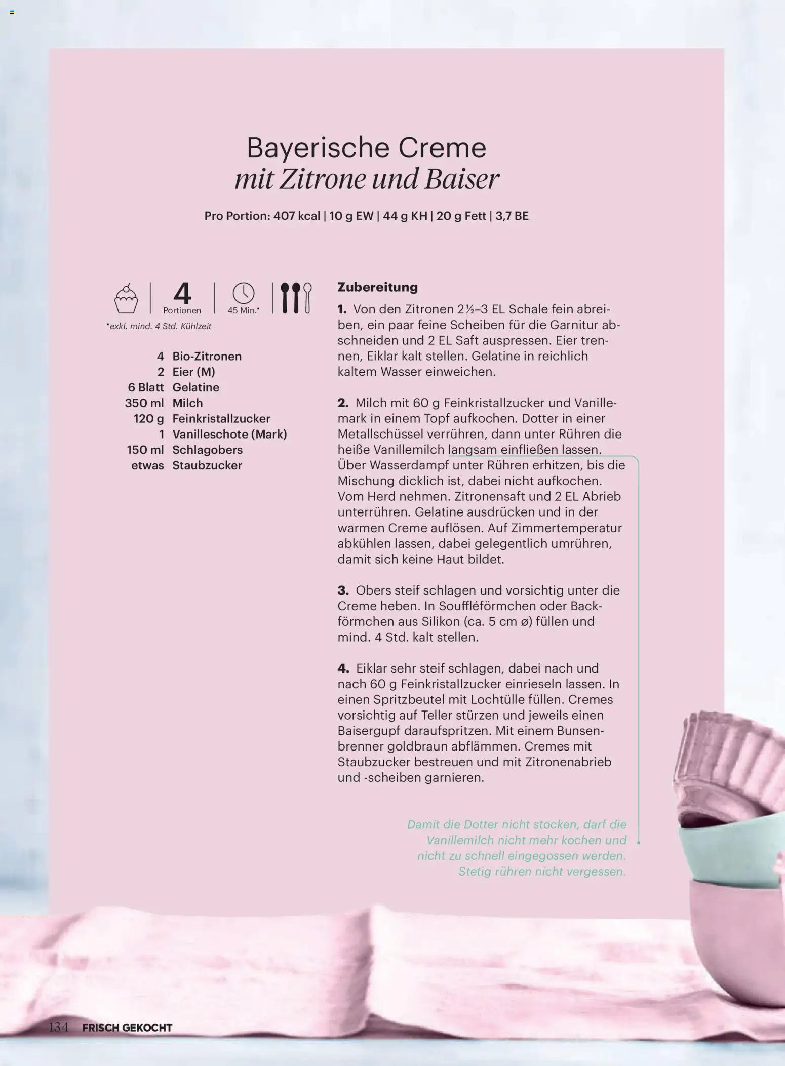 Billa Frisch Gekocht gültig ab 01.05.2026 | Seite: 134 | Produkte: Wasser, Zitrone, Milch, Saft