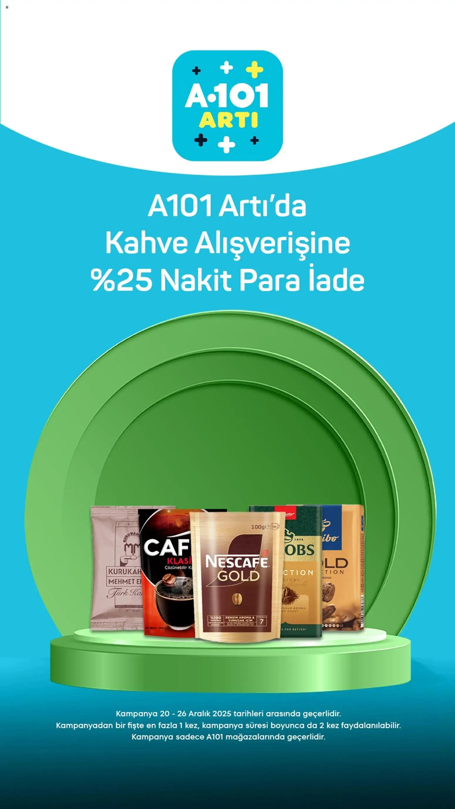 A101 Arti - 20.12.2025 tarihinden itibaren geçerlidir | Sayfa: 5 | Ürünler: Kahve