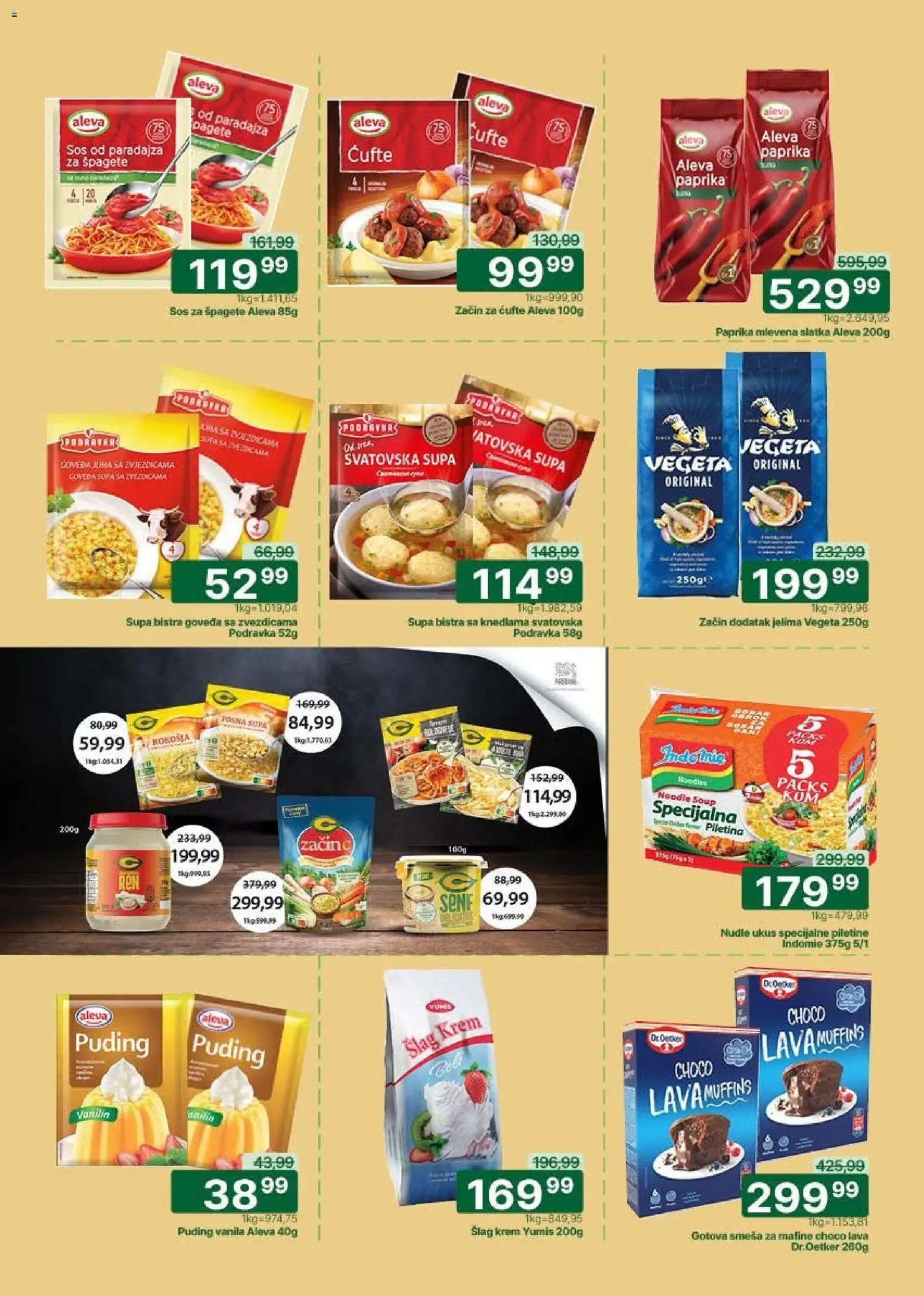 Univerexport katalog - važi od 27.04.2026 | Strana: 12 | Proizvode: Šlag, Puding, Šlag krem, Sos