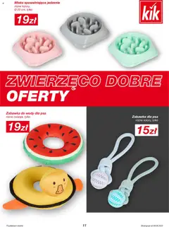 Kik Gazetka od 09.06.2025 | Strona: 11 | Produkty: Zabawka dla psa