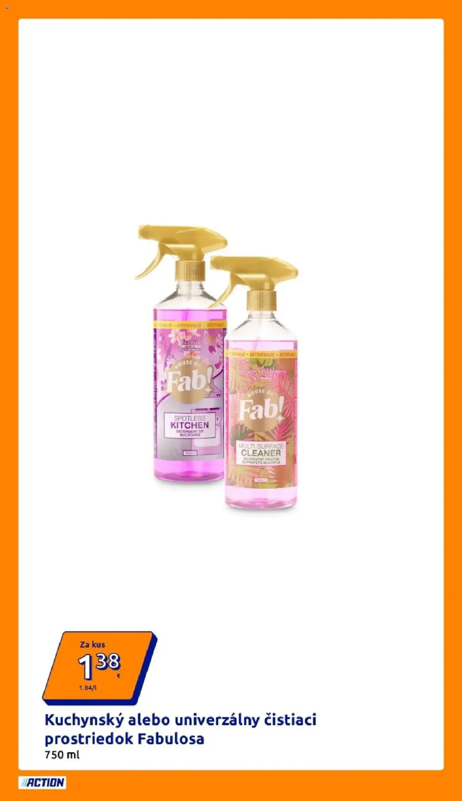 Nové Action akcie – leták je platný od 11.03.2026 | Strana: 6 | Produkty: Čistiaci prostriedok