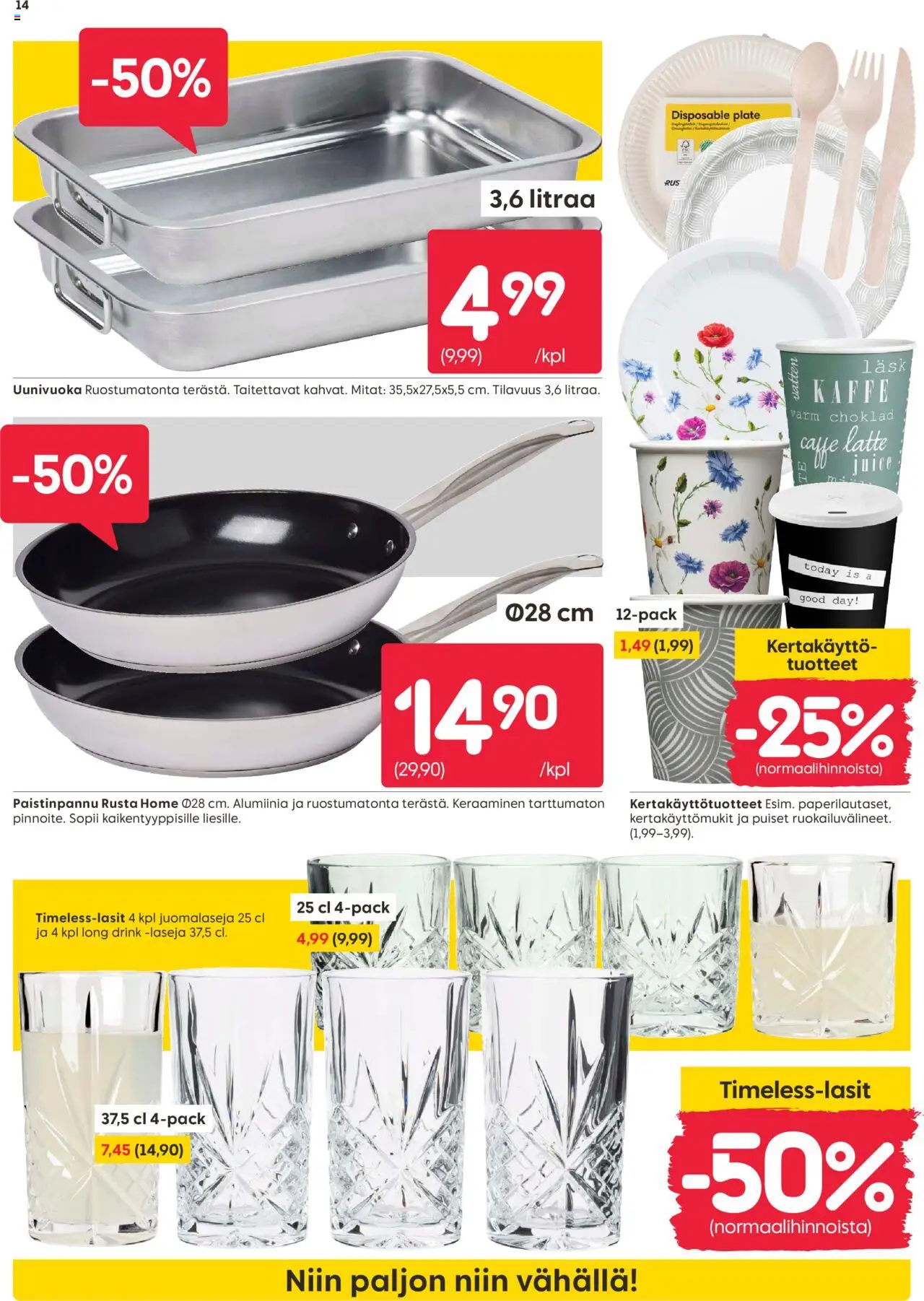  | Sivu: 14 | Tuotteet: Uunivuoka, Paistinpannu