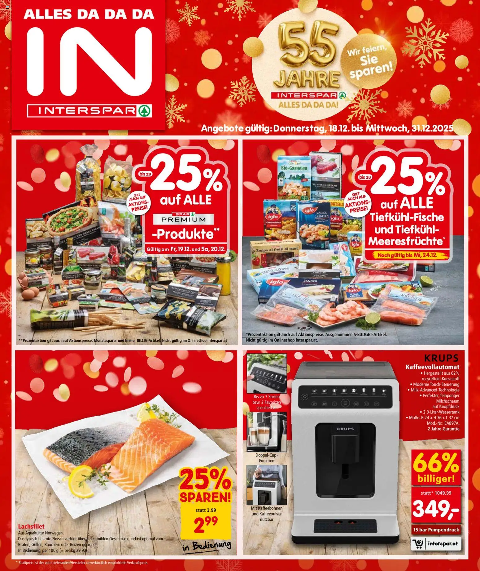 Interspar Flugblatt - Niederösterreich gültig ab 18.12.2025 | Seite: 1 | Produkte: Meeresfrüchte