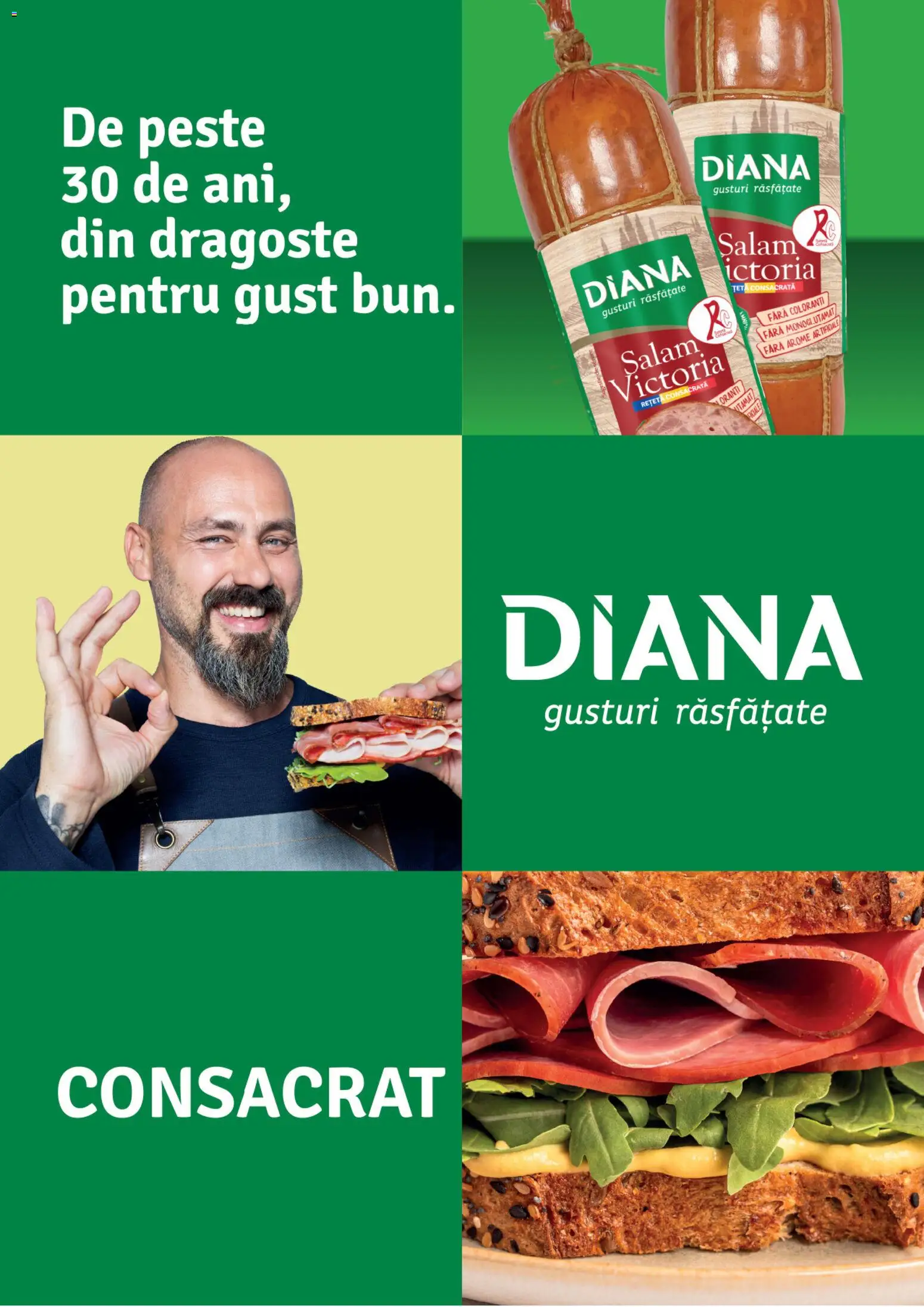 Noul catalog Diana – valabil de la 16.03.2026 | Pagină: 8 | Produse: Salam, Pește