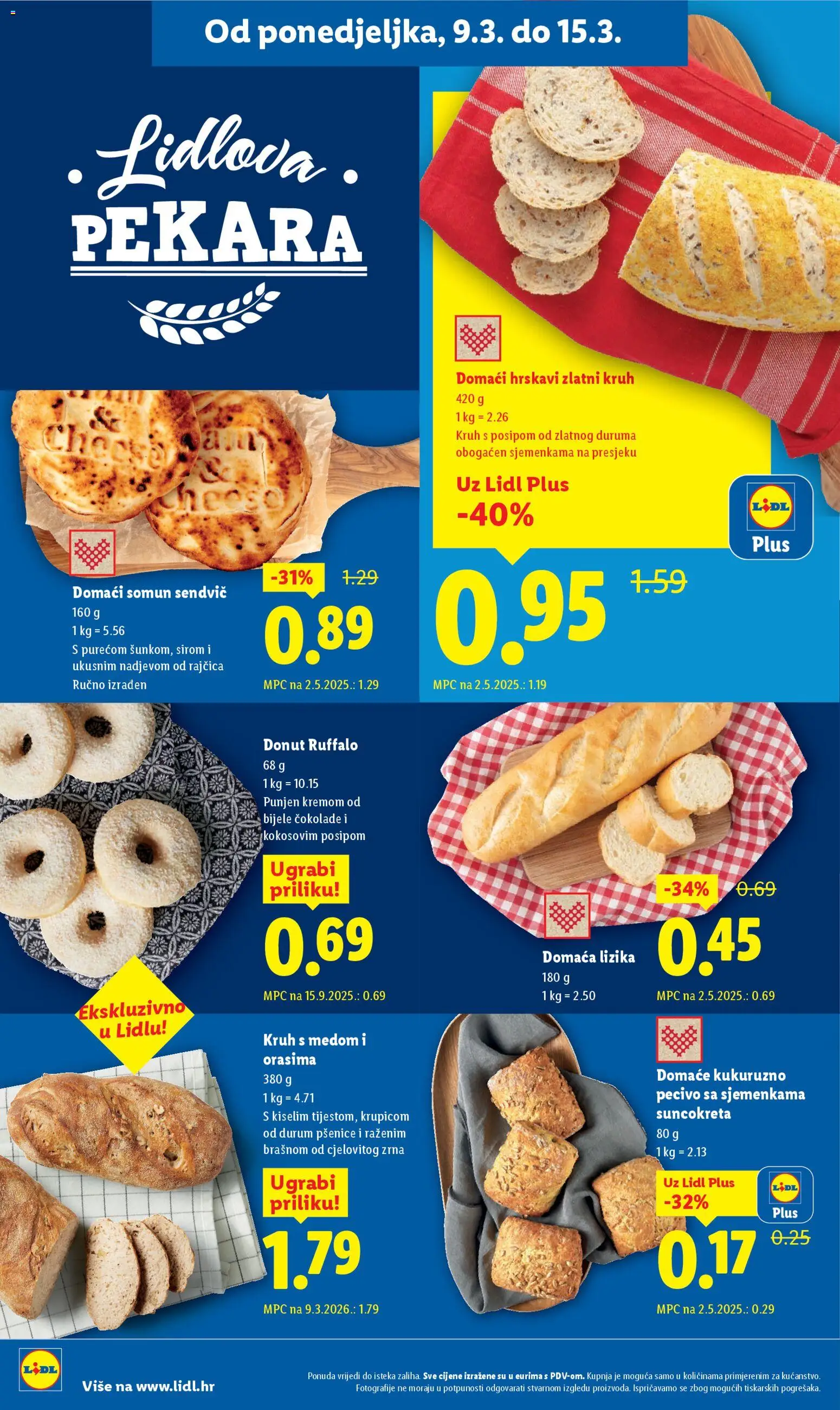 Lidl katalog | vrijedi od 09.03.2026 | Stranica: 4 | Proizvodi: Somun, Kruh, Rajčica, Pecivo