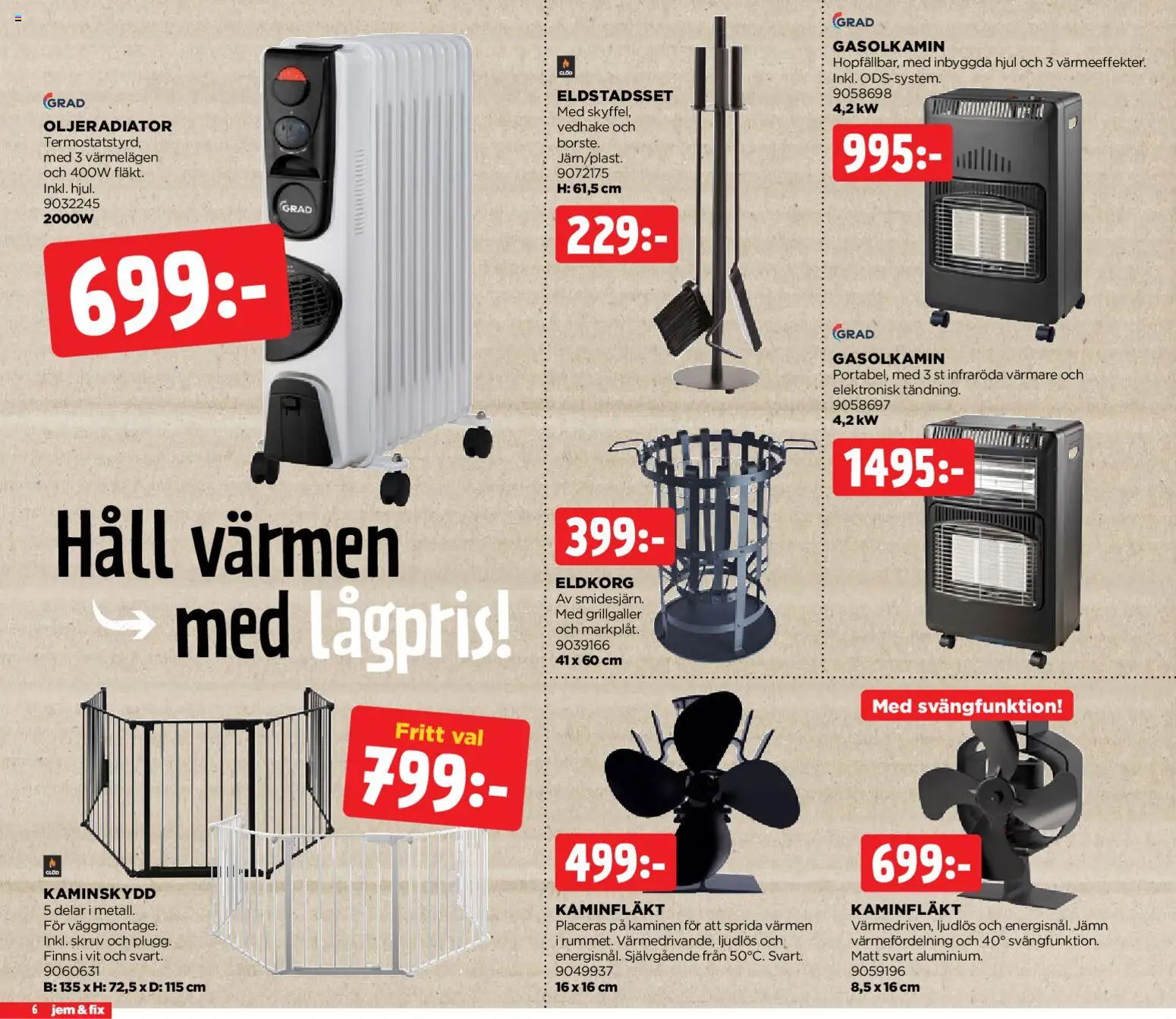 Jem & Fix reklamblad aktuell från 29.12.2025 | Sida: 6 | Produkter: Häll
