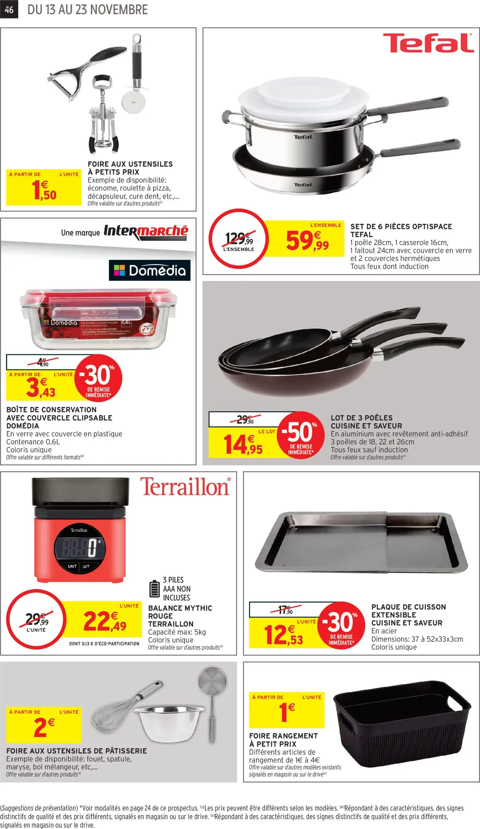 {H1} | Page: 46 | Produits: Poêle, Bol, Tefal, Piles