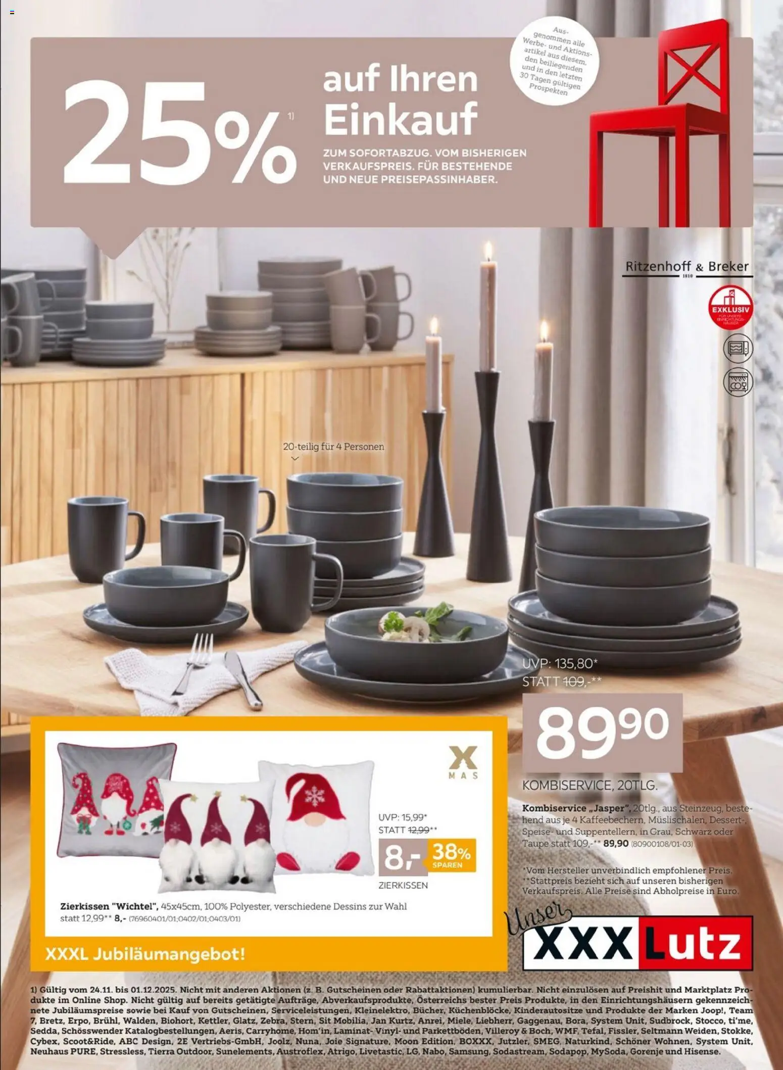XXXLutz Jubiläumsangebote gültig ab 25.11.2025 | Seite: 1