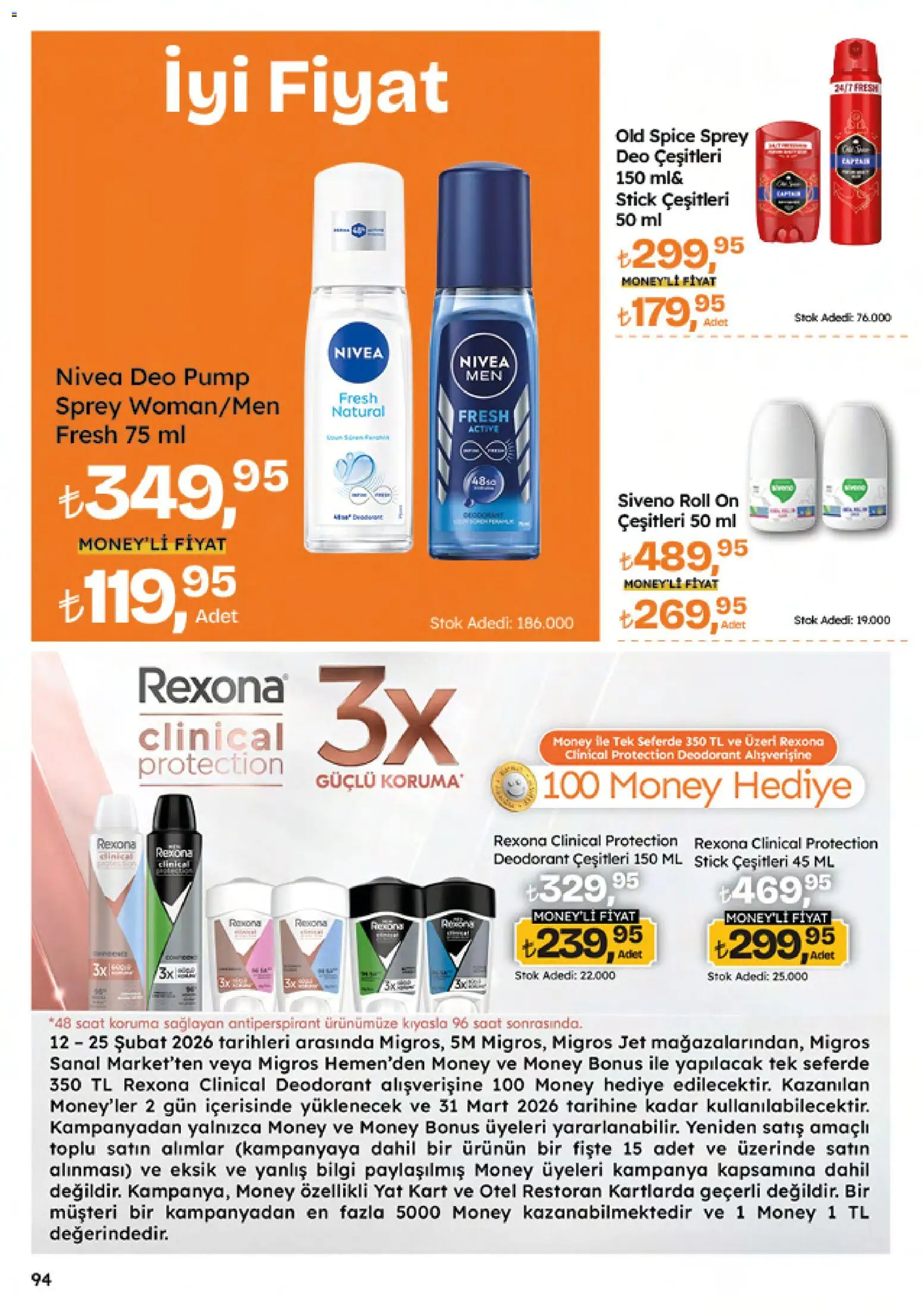 Migros Katalog - 5M Migroskop Dijital - 05.02.2026 tarihinden itibaren geçerlidir | Sayfa: 94 | Ürünler: Deodorant, Antiperspirant, Saat