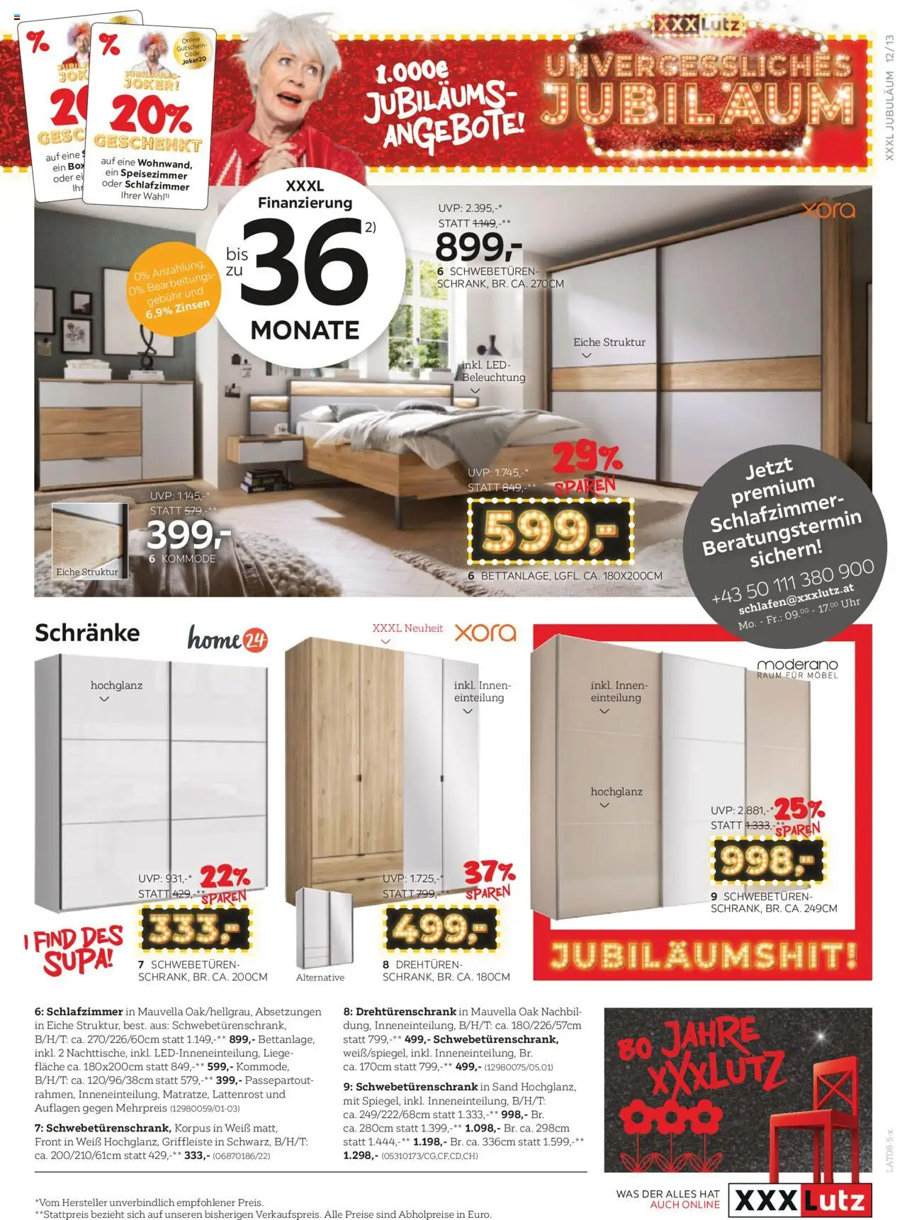 XXXLutz Prospekt aktuell gültig ab 29.07.2025 | Seite: 13 | Produkte: Uhr, Kommode, Lattenrost, Box