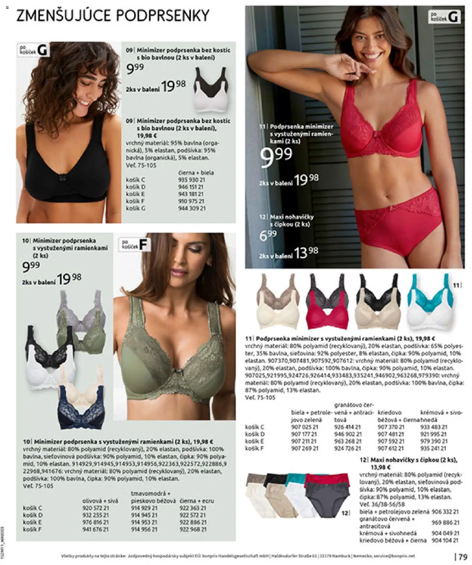 Nové Bonprix akcie – leták je platný od 16.12.2025 | Strana: 81 | Produkty: Nohavičky, Podprsenka