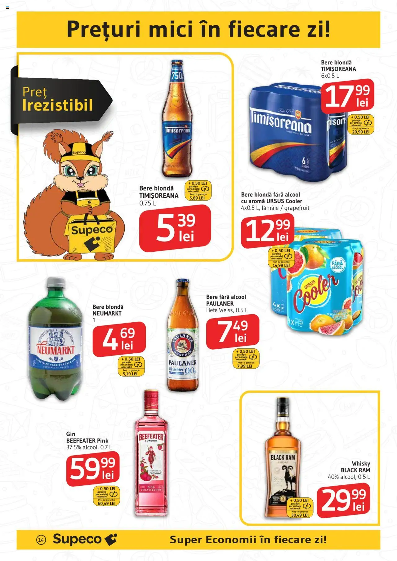 Catalog Supeco – valabil de la 21.08.2025 | Pagină: 14 | Produse: Mici, Bere, Lămâie