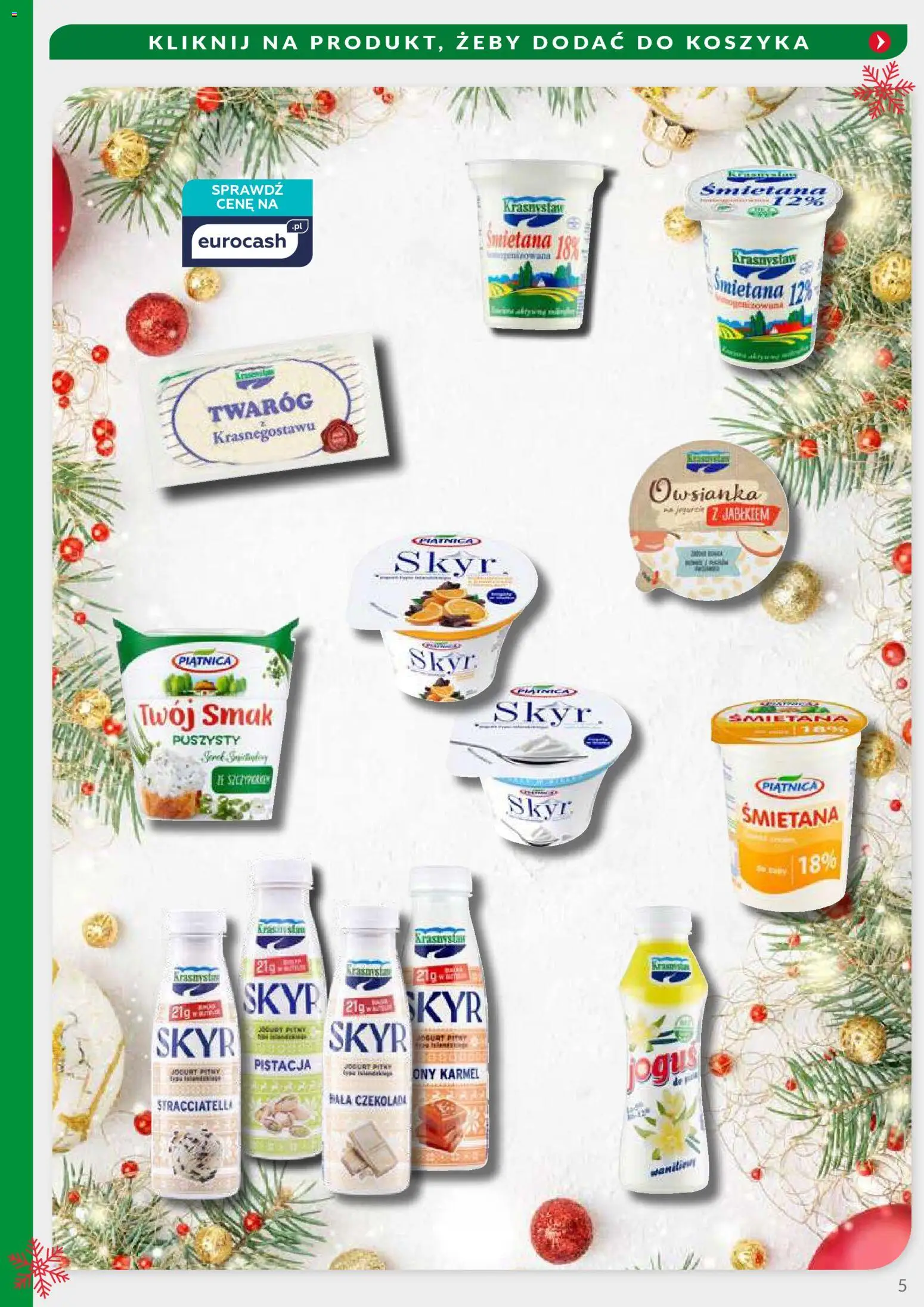 Eurocash Gazetka - Oferta Handlowa MR Południowy Wschód od 24.11.2025 | Strona: 5 | Produkty: Jogurt, Czekolada, Twaróg, Skyr