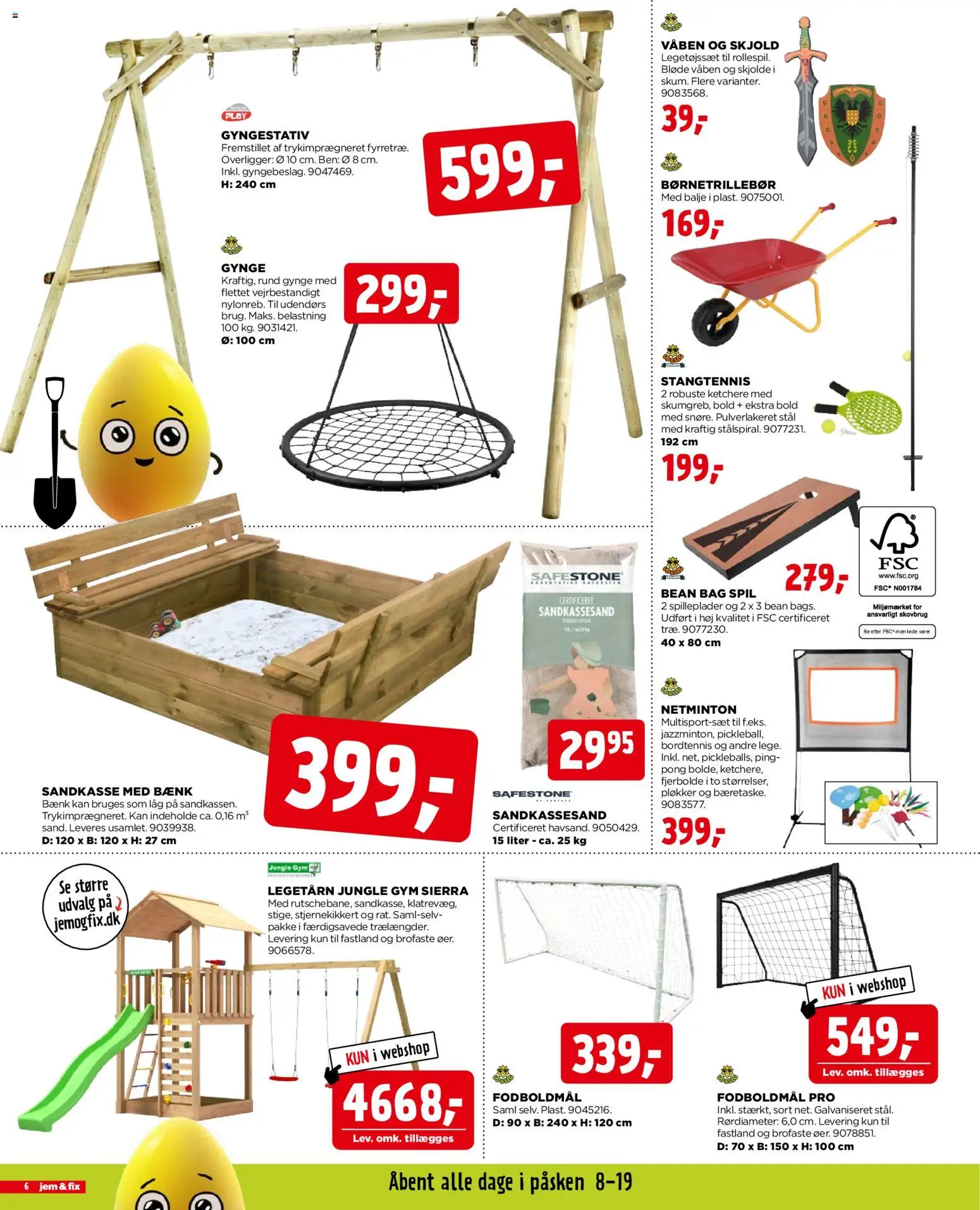 Jem & fix tilbudsavis – gyldig fra 29.03.2026 | Side: 6 | Produkter: Søm, Spil, Bænk