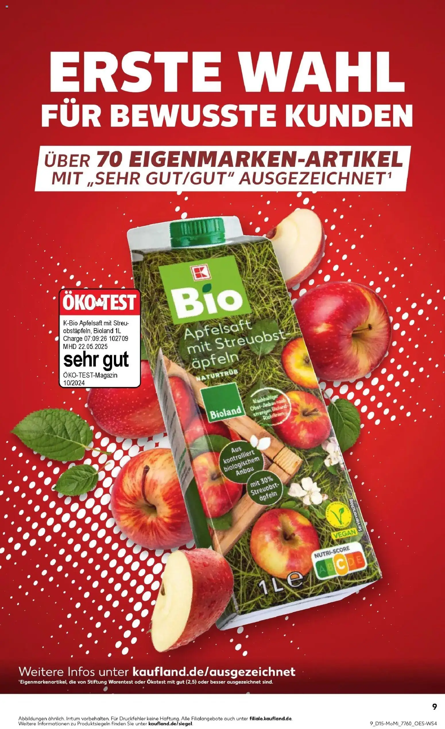 Kaufland Prospekt Konstanz	 – gültig ab 07.04.2026 | Seite: 9 | Produkte: Apfelsaft, Apple
