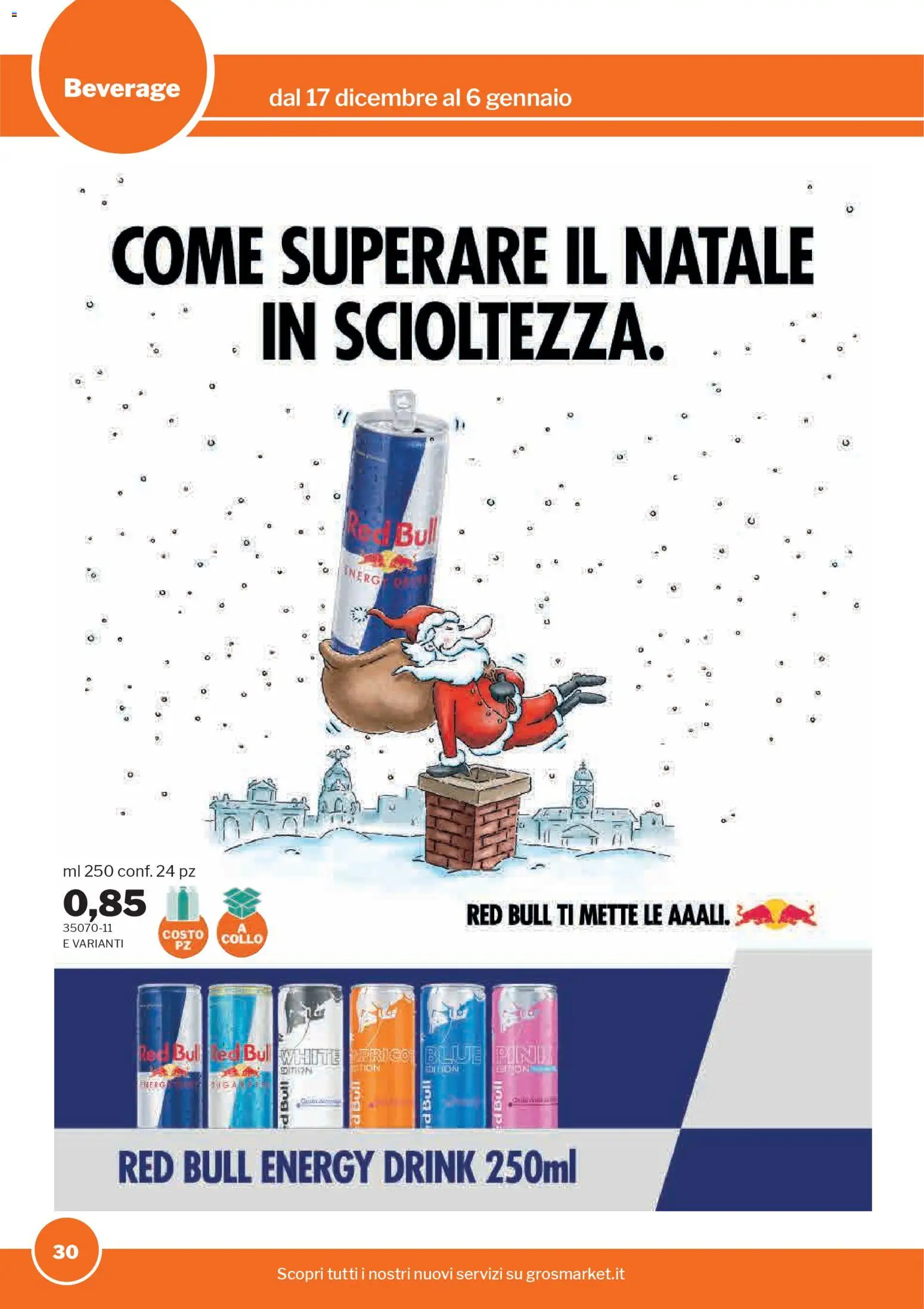 Volantino Sogegross del 17.12.2025 | Pagina: 30 | Prodotti: Red Bull
