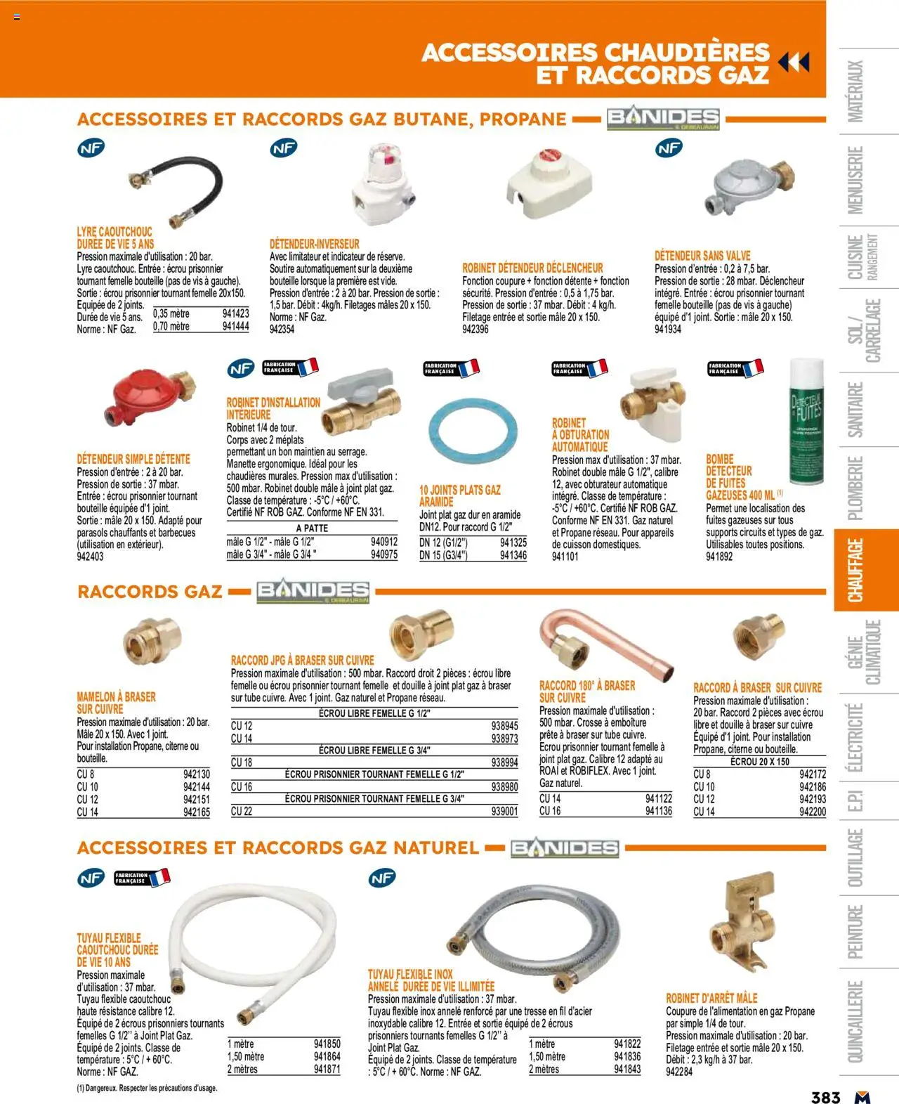  | Page: 383 | Produits: Robinet, Mètre, Citerne, Tuyau