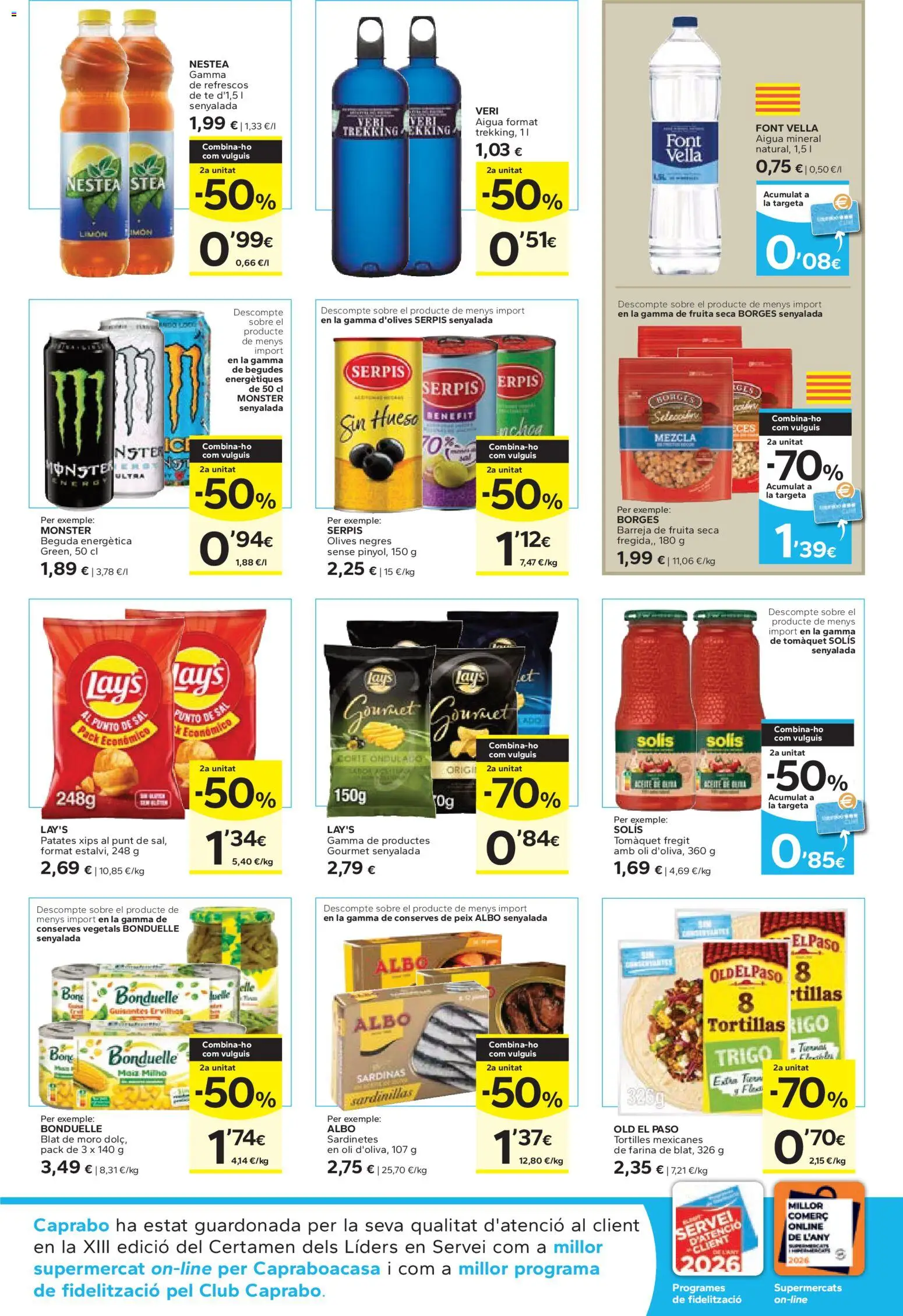 Caprabo folleto │ válido desde el 05.01.2026 | Página: 9 | Productos: Sardinillas, Té