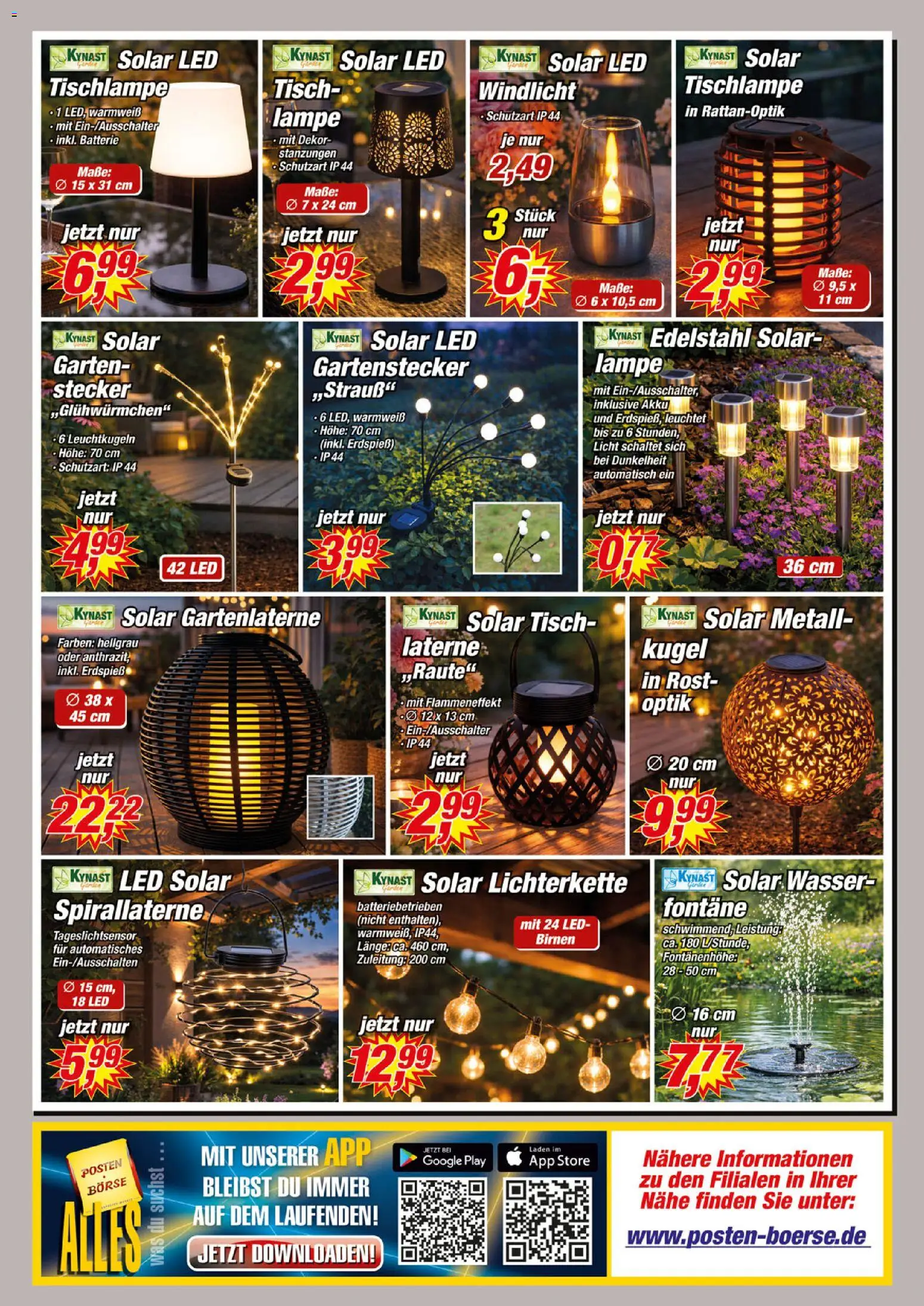 Posten Börse Prospekt – gültig ab 18.04.2026 | Seite: 8 | Produkte: Tisch, Batterie, Lampe, Wasser