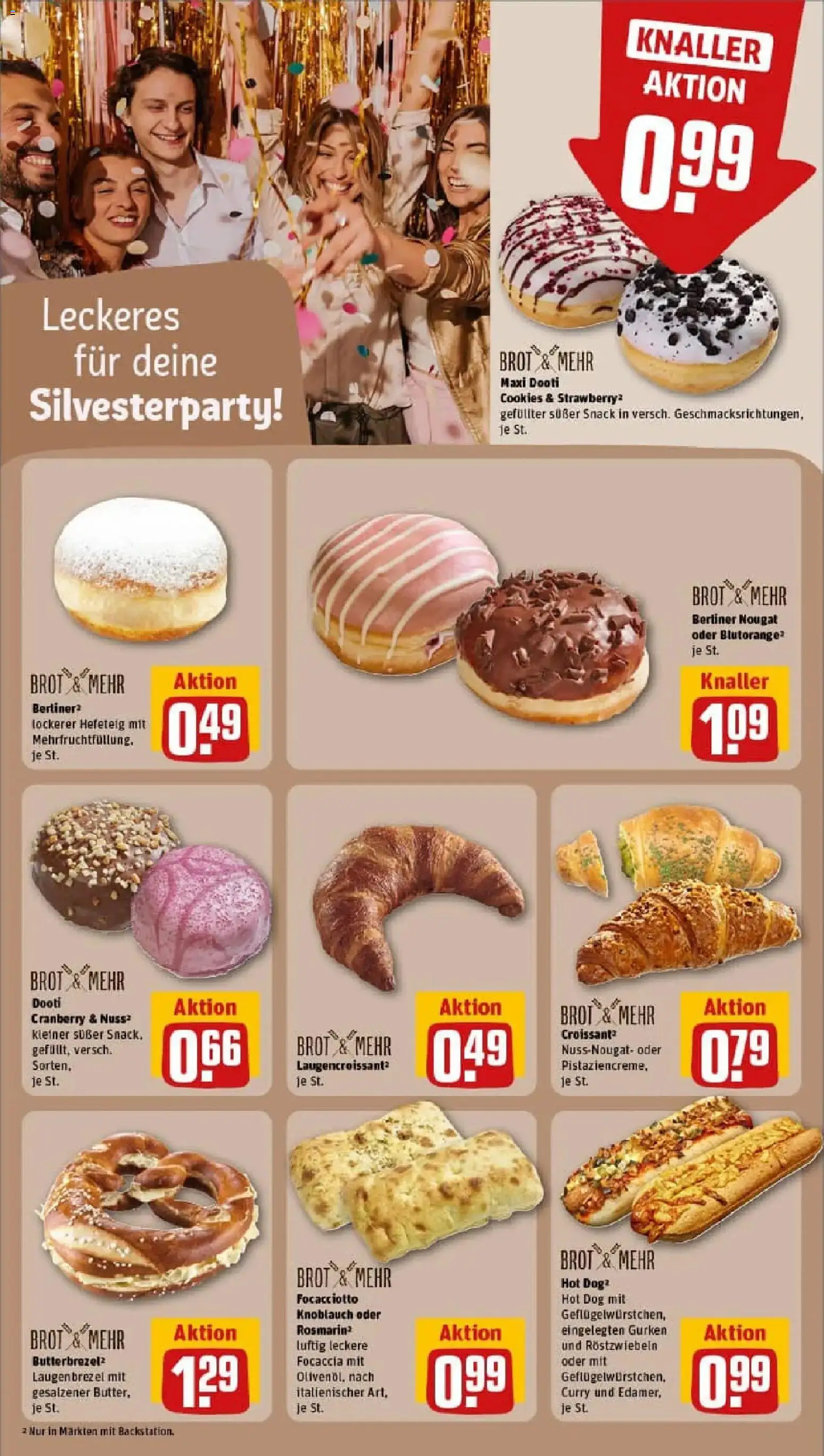 Rewe prospekt Rostock	 – gültig ab 29.12.2025 | Seite: 15 | Produkte: Croissant, Knoblauch, Brot, Gurken