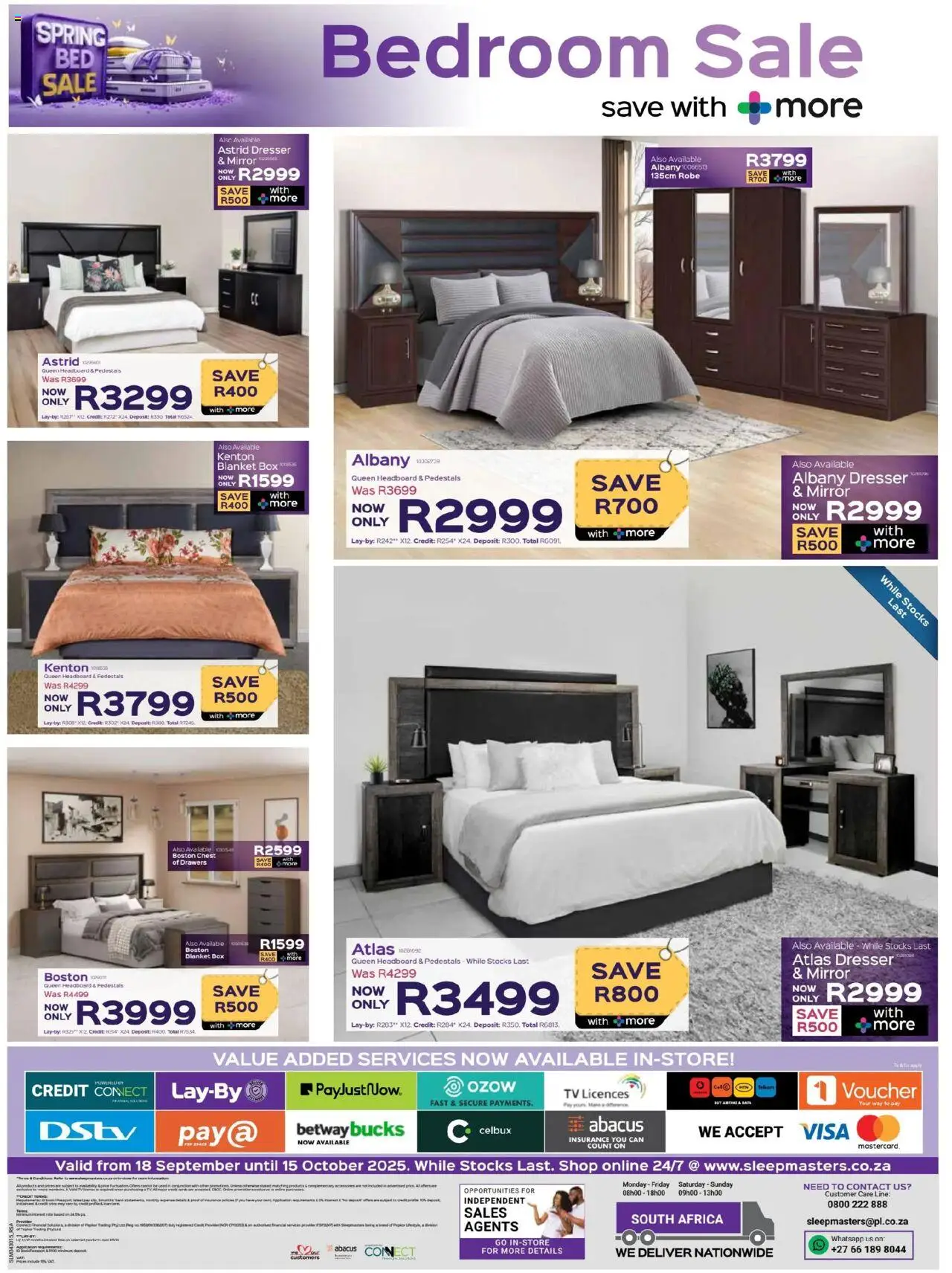 New Sleepmasters catalogue – valid from 18.09.2025 | Page: 12 | Products: Blanket, Chest of drawers, Box, Mirror