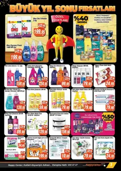 24.12.2025 tarihinden itibaren geçerli olan Happy Center kataloğu önizlemesi | Sayfa: 3 | Ürünler: Tuvalet, Şampuan, Diş macunu, Leke çıkarıcı