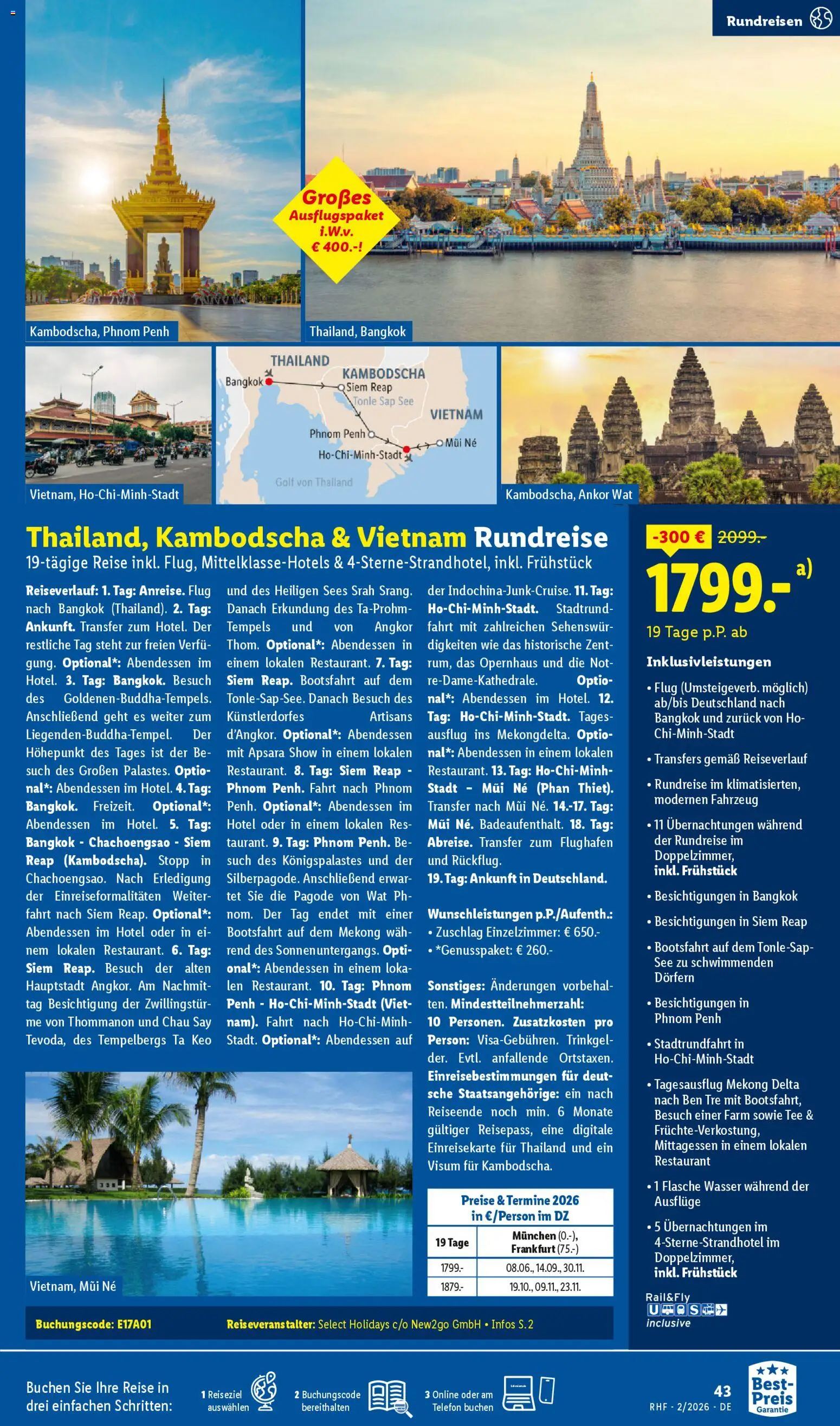 Lidl Reisen Prospekt 	 – gültig ab 31.01.2026 | Seite: 43 | Produkte: Wasser, Tee, Telefon