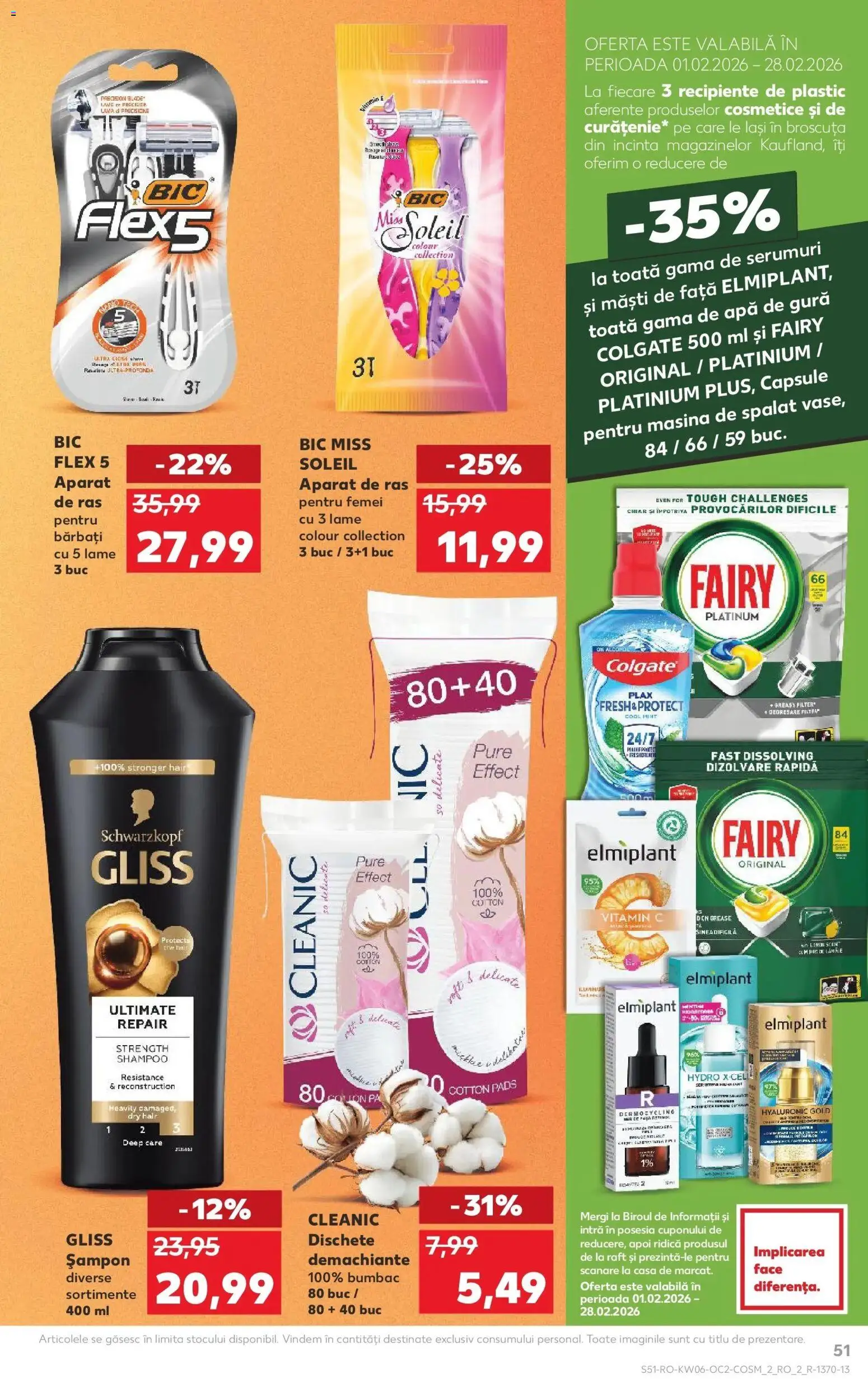 Noul catalog Kaufland – valabil de la 04.02.2026 | Pagină: 51 | Produse: Mașină De Spălat, Recipiente, Șampon, Capsule pentru mașina de spălat