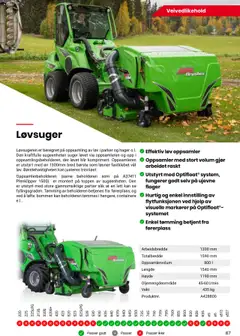 Forhåndsvisning av Felleskjøpet Avant maskiner og redskap gyldig fra 01.05.2025 | Side: 87 | Produkter: Vekt, Børste