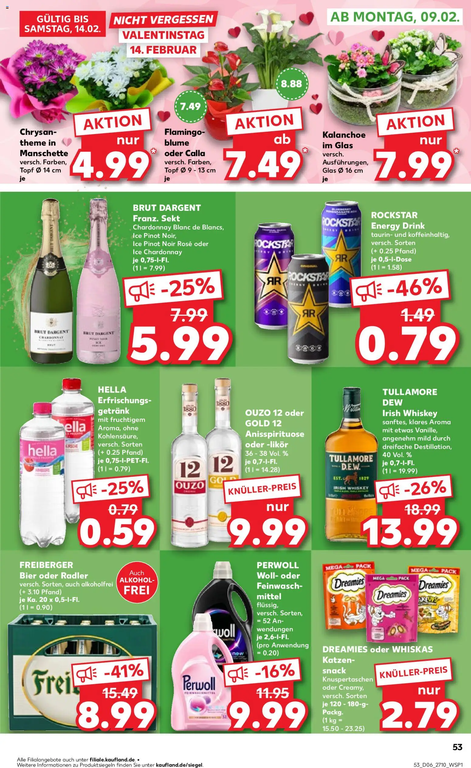 Kaufland prospekt Zeitz	 – gültig ab 05.02.2026 | Seite: 53 | Produkte: Rockstar energy, Ouzo, Perwoll, Radler