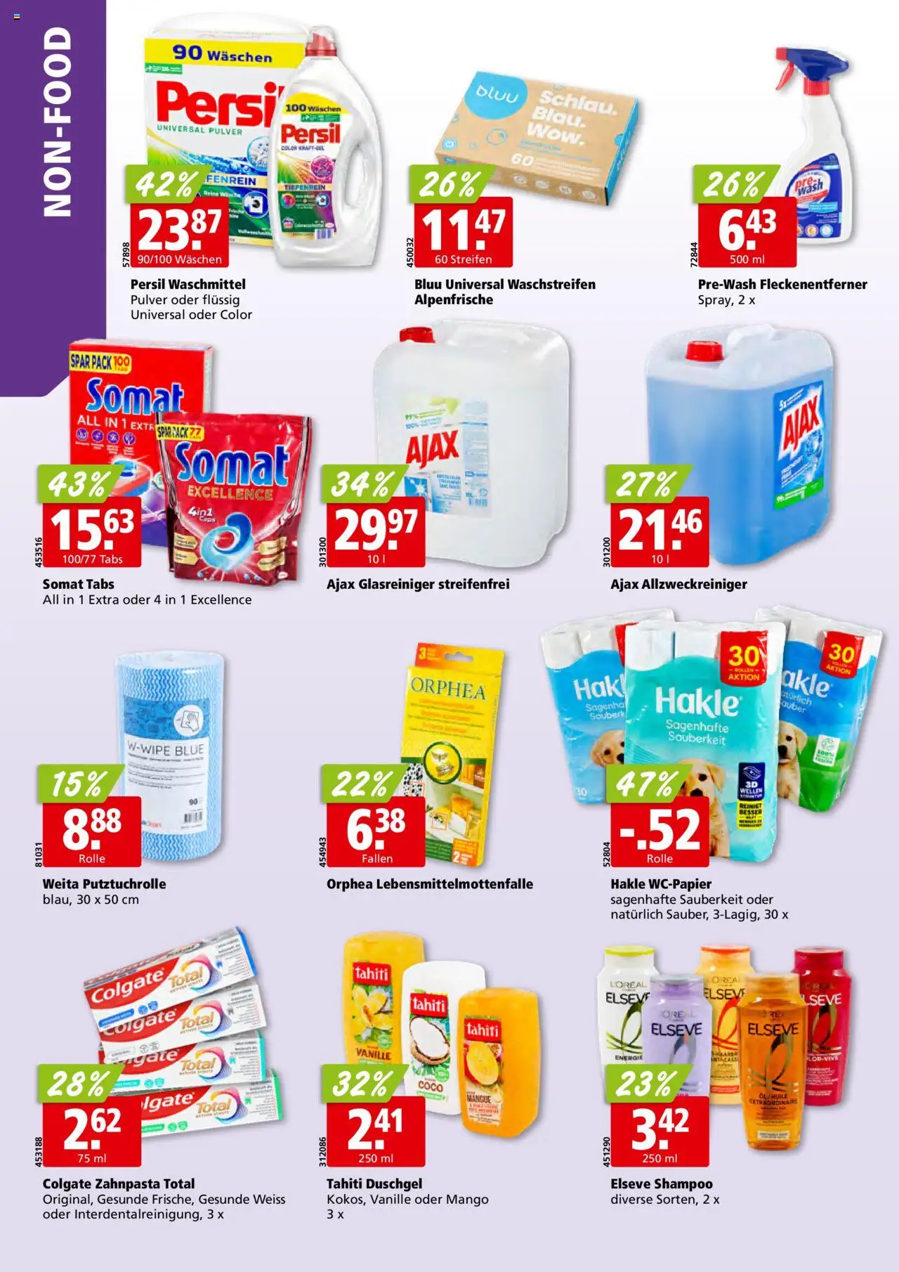 Aligro Aktionen – gültig ab 20.10.2025 | Seite: 30 | Produkte: Shampoo, Zahnpasta, Waschmittel, Fleckenentferner