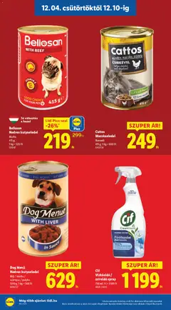 Lidl Akciós újság - amely érvényes a következő dátumtól: 04.12.2025 | Oldal: 18 | Termékek: Macskaeledel, Kutyaeledel, Vízkőoldó