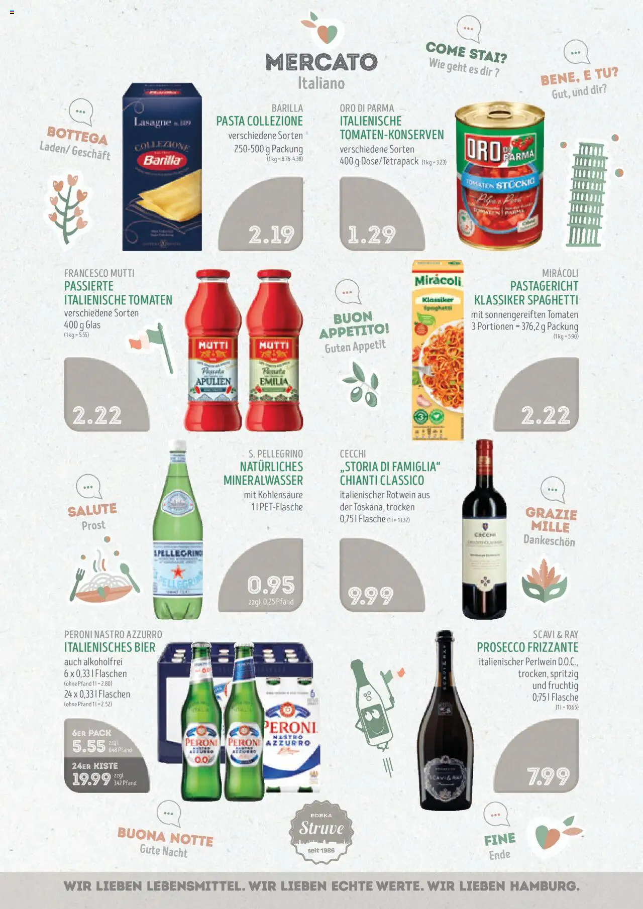 Edeka Struve Prospekt 	 – gültig ab 22.09.2025 | Seite: 9 | Produkte: Barilla, Tomaten, Oro di parma, Prosecco
