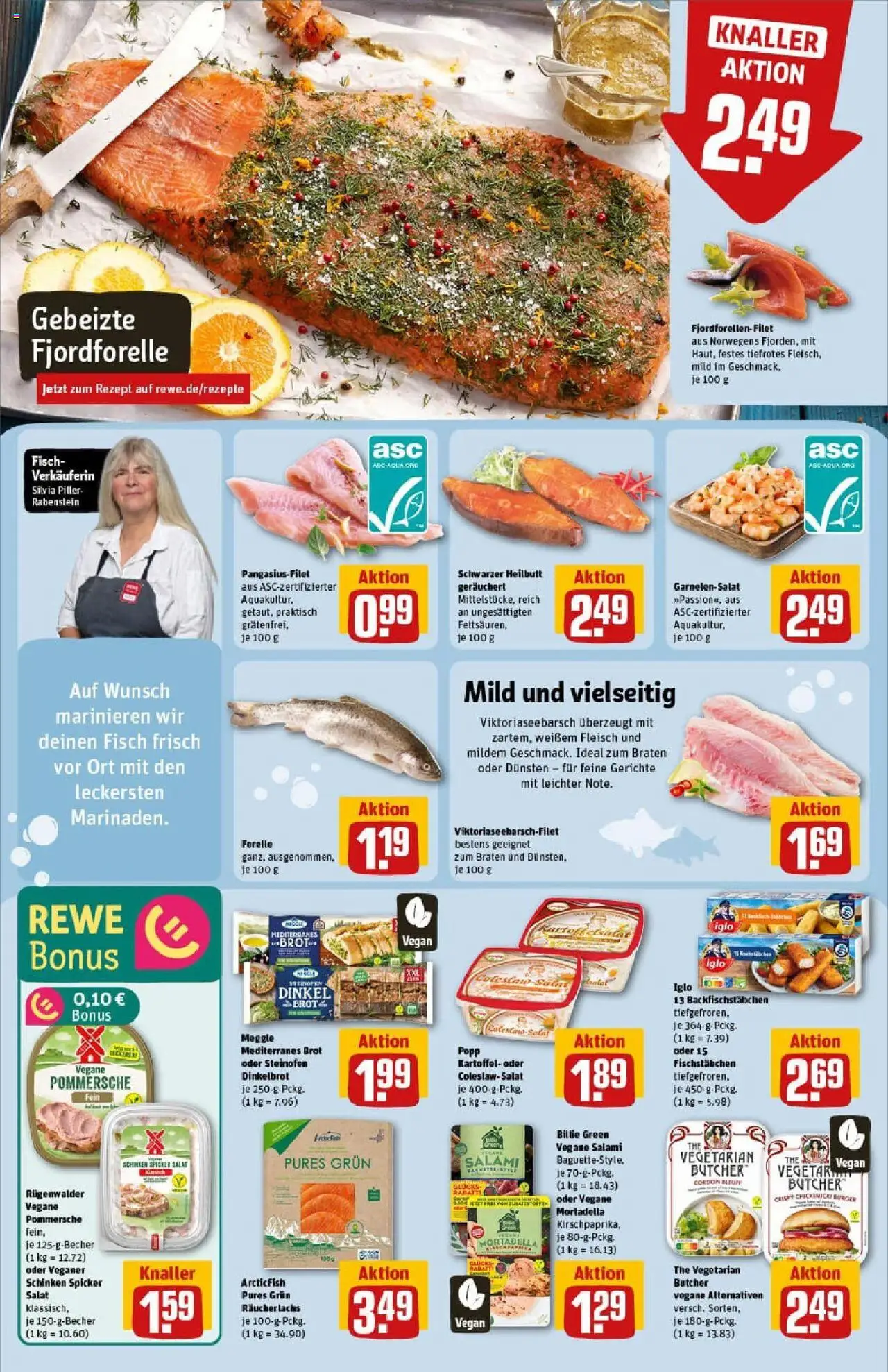Rewe prospekt Erkelenz	 - gültig ab dem 13.07.2025 | Seite: 12 | Produkte: Burger, Räucherlachs, Fischstabchen, Brot